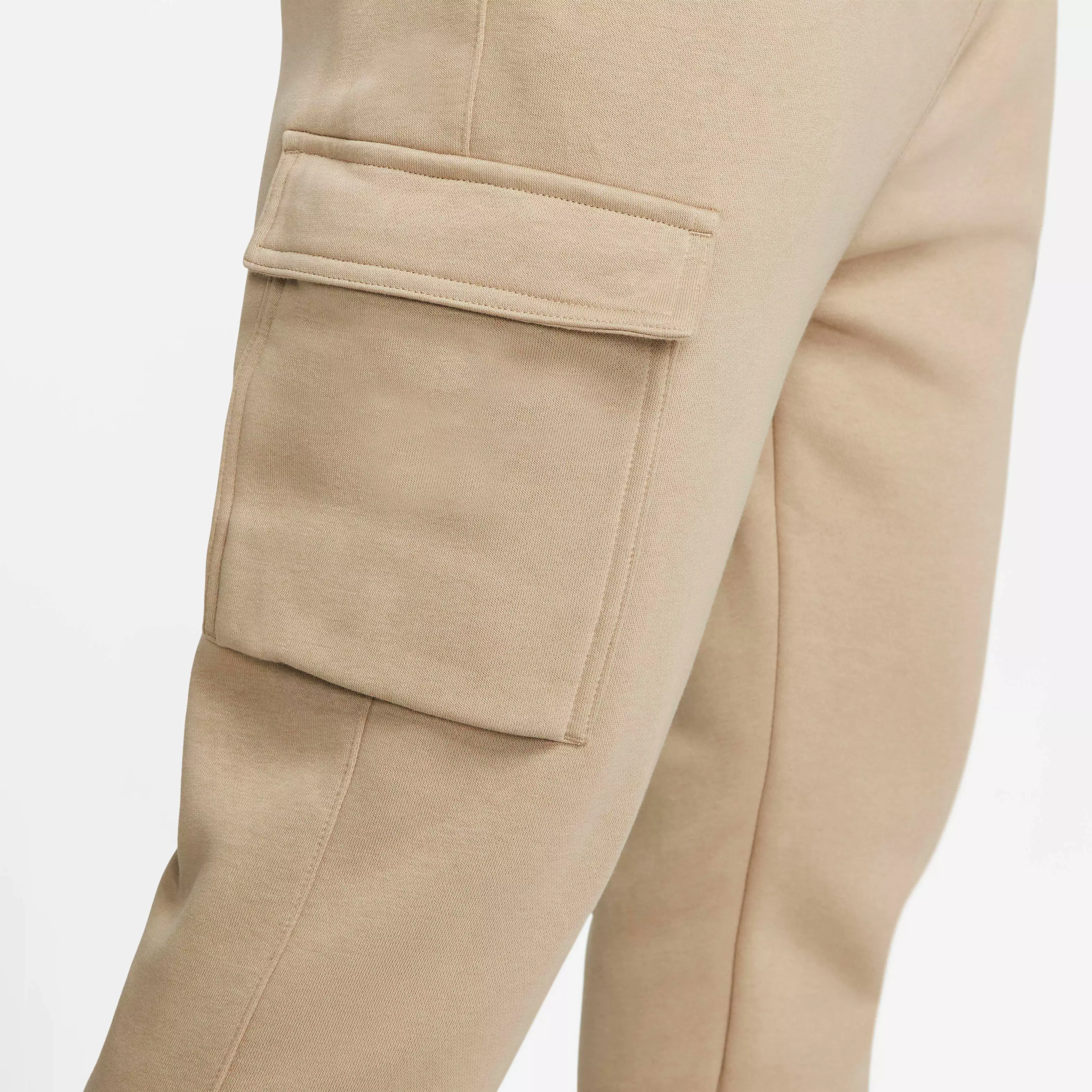 Nike Men's Sportswear Club Fleece Cargo Pants-Khaki - KHAKI