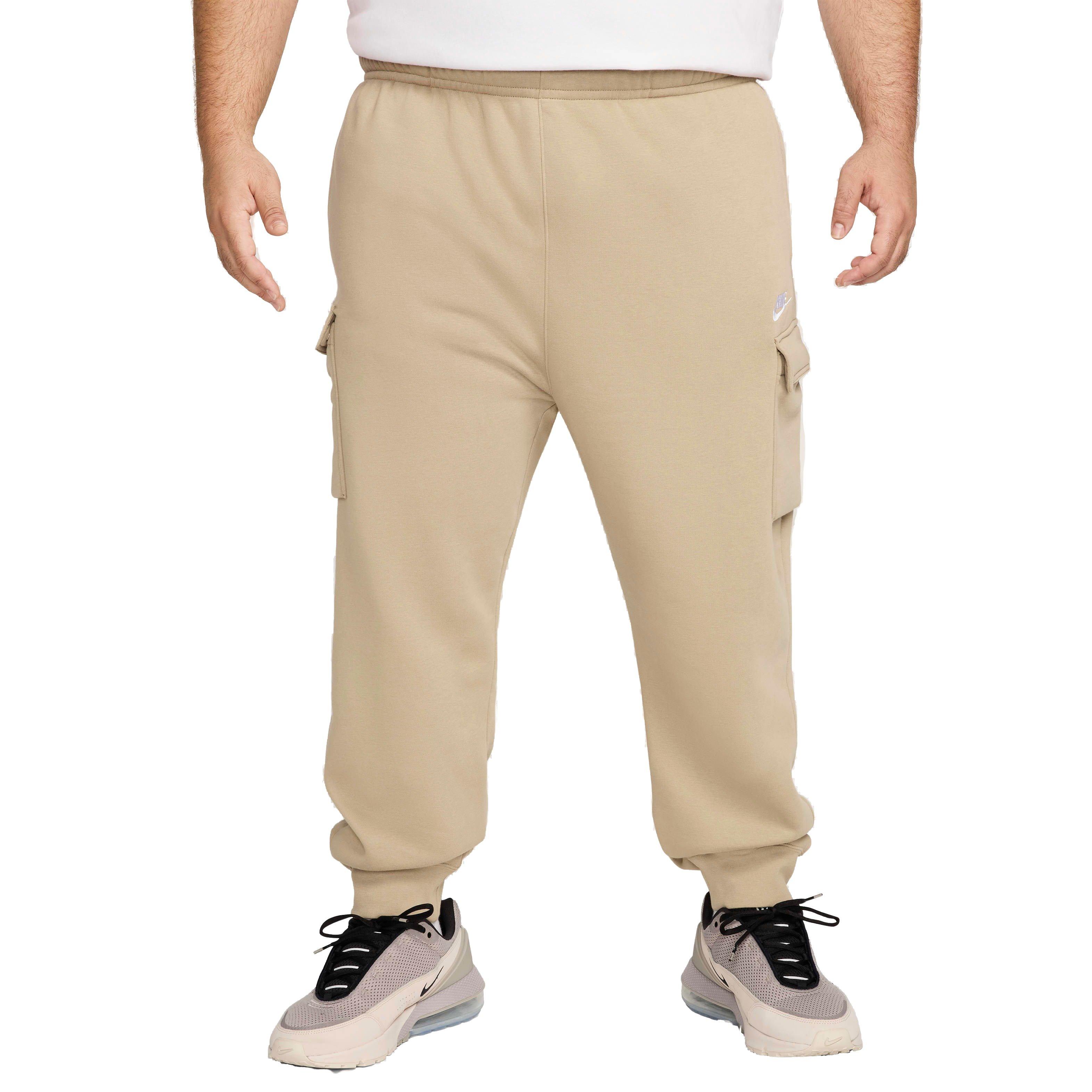 Nike Men's Sportswear Club Fleece Cargo Pants-Khaki - KHAKI Thumbnail View 7