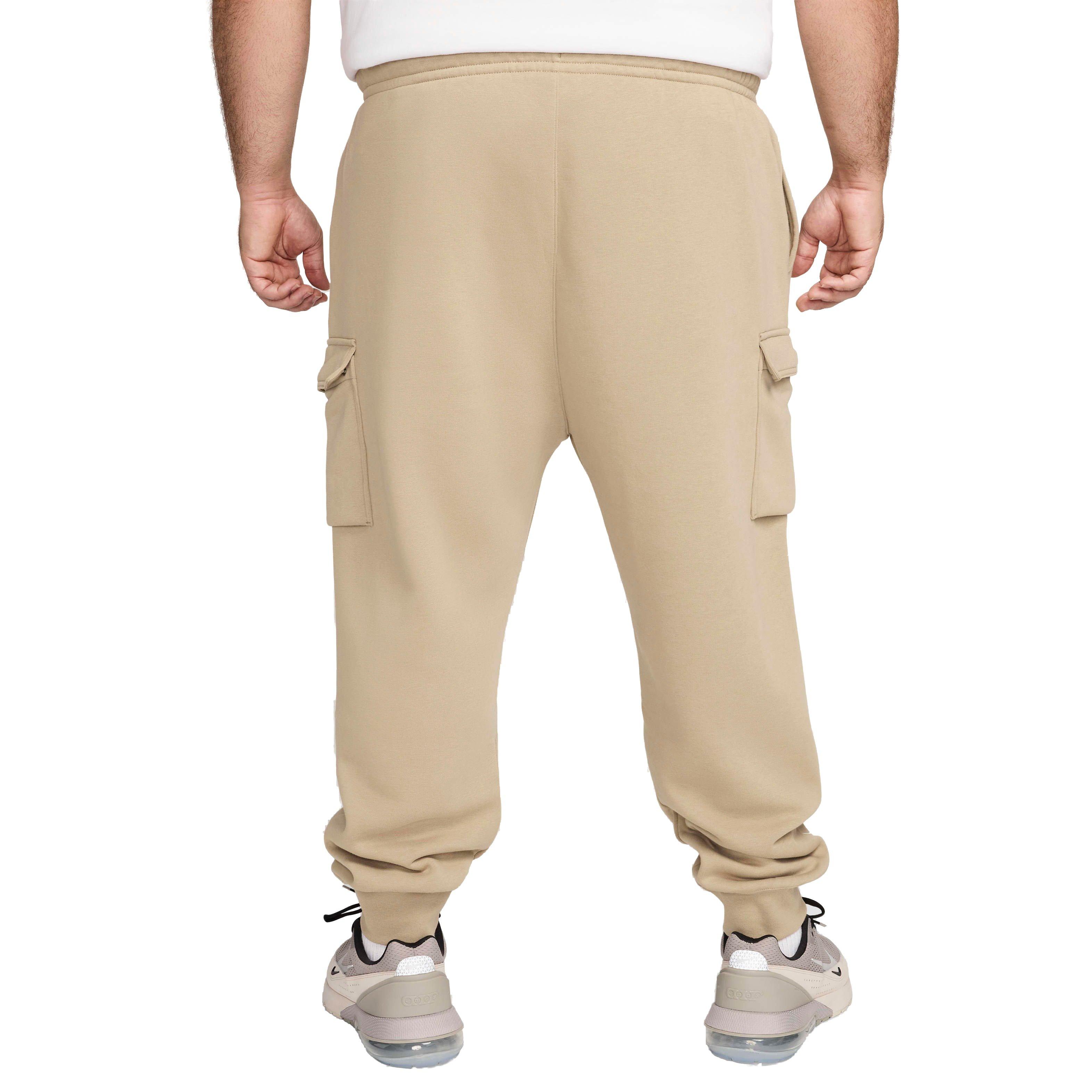 Nike Men's Sportswear Club Fleece Cargo Pants-Khaki - KHAKI Thumbnail View 8