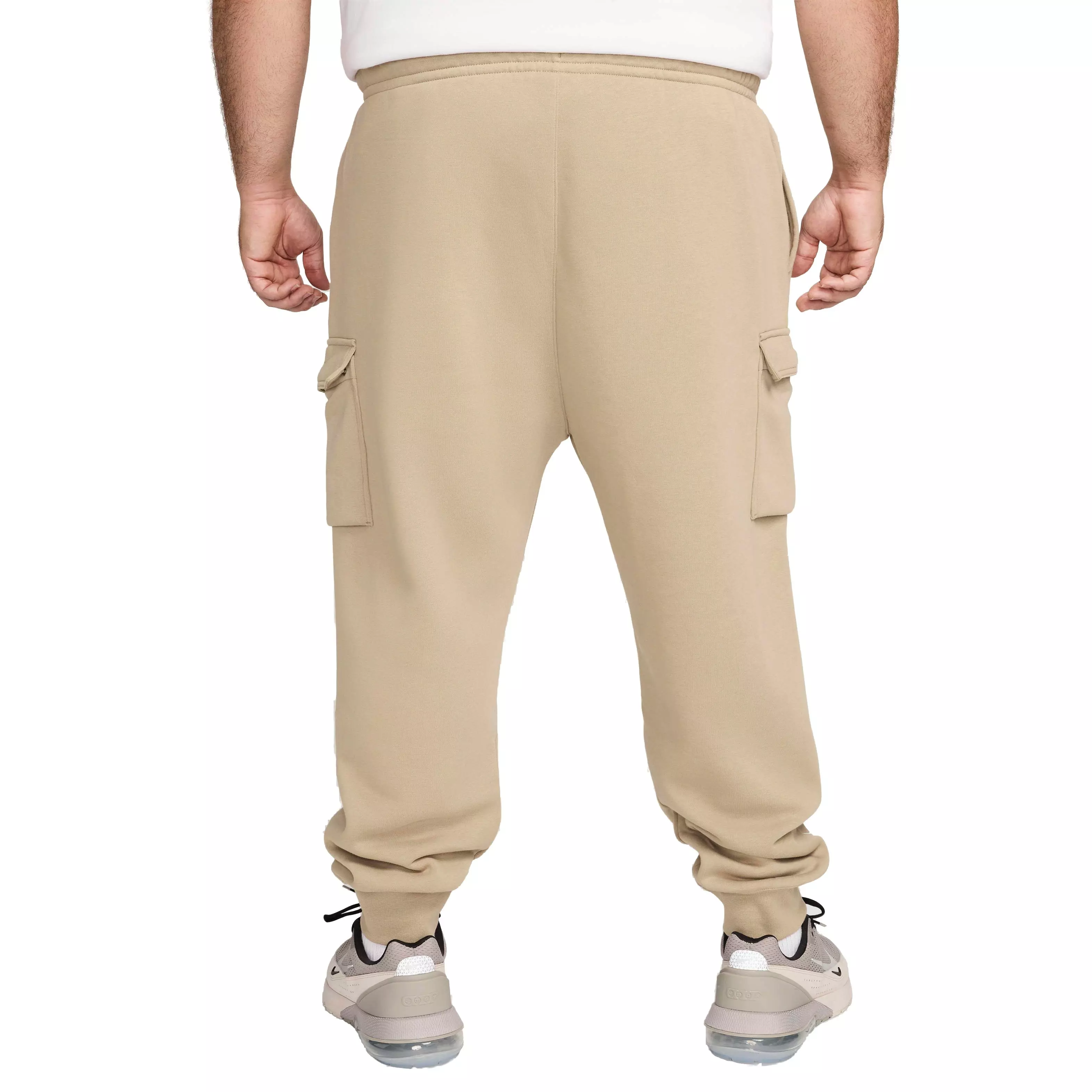 Nike Men's Sportswear Club Fleece Cargo Pants-Khaki - KHAKI
