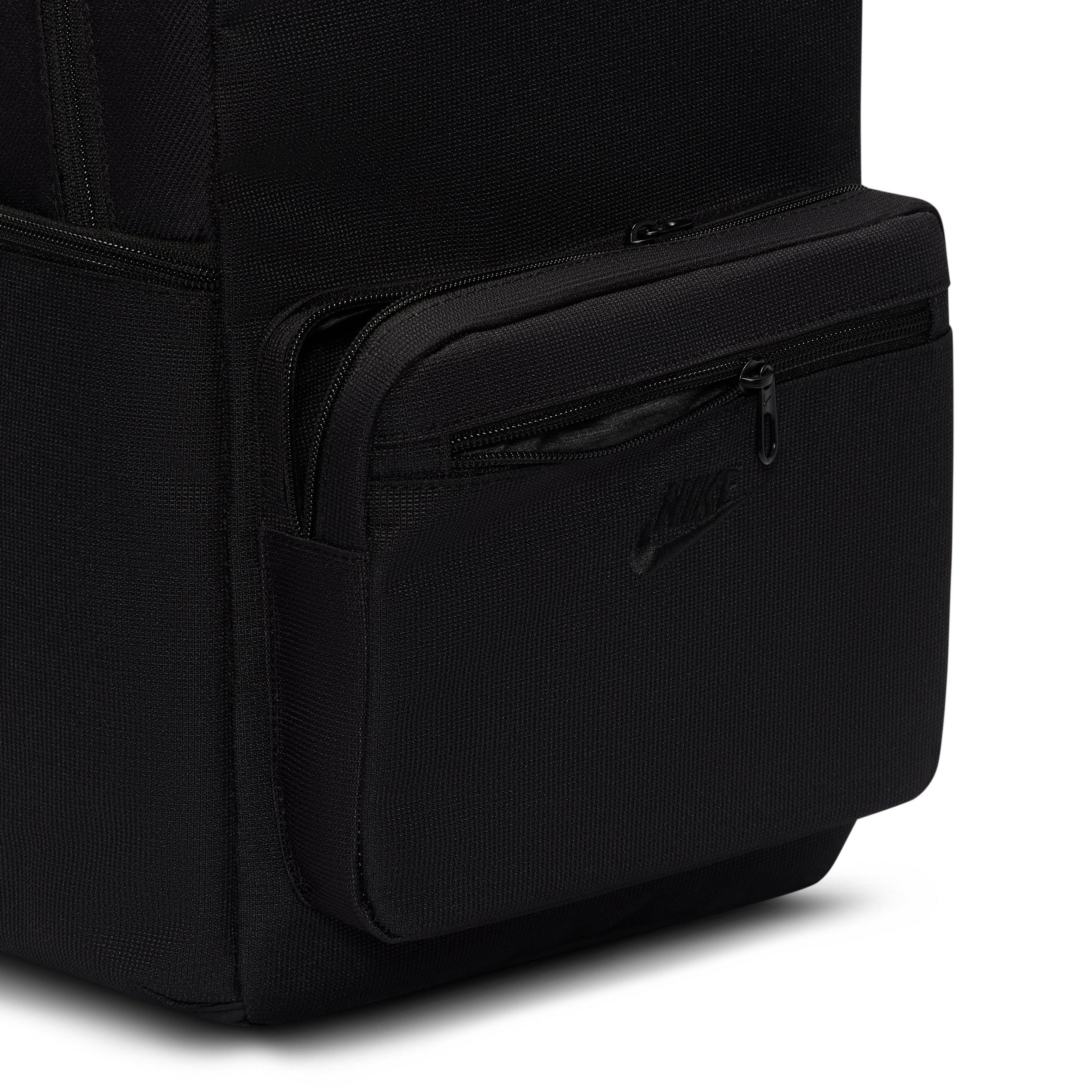 Nike Heritage Eugene 2.0 Backpack - Black/Black/Black - BLACK/BLACK/BLACK Thumbnail View 5