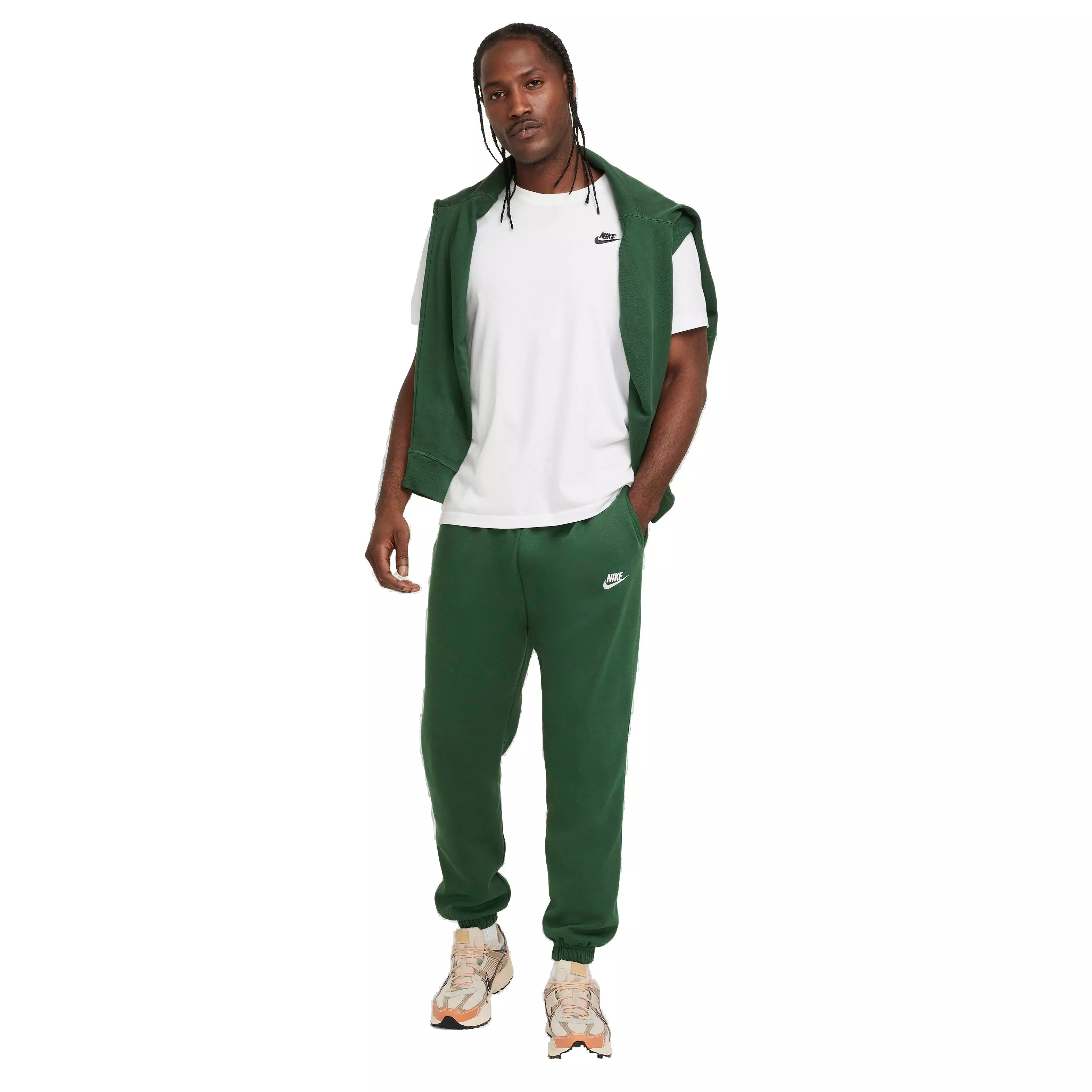 Nike Men's Sportswear Club Fleece Pants - GREEN