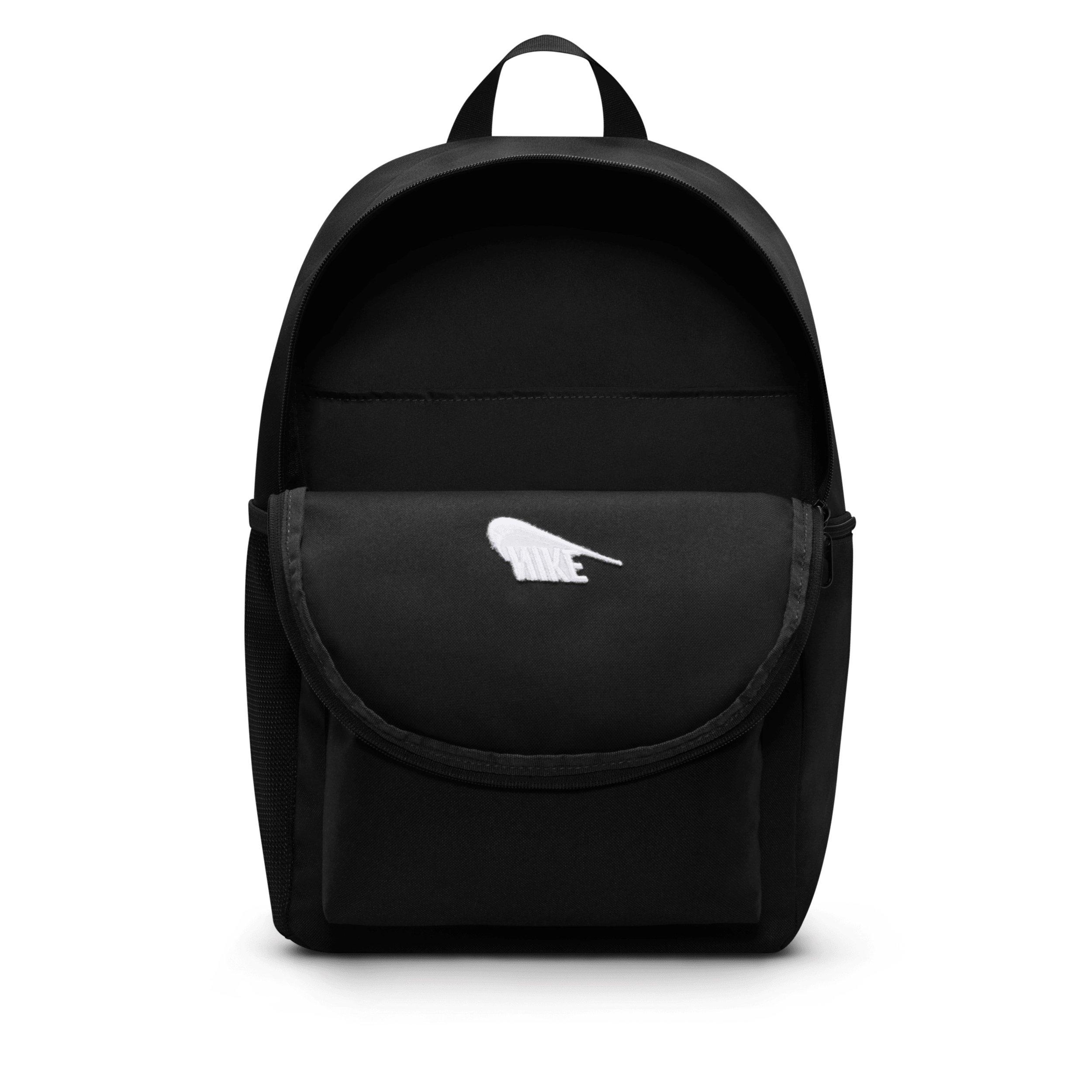 Nike Heritage Backpack 2.0 - Black/Black/White - BLACK/BLACK/WHITE Thumbnail View 4