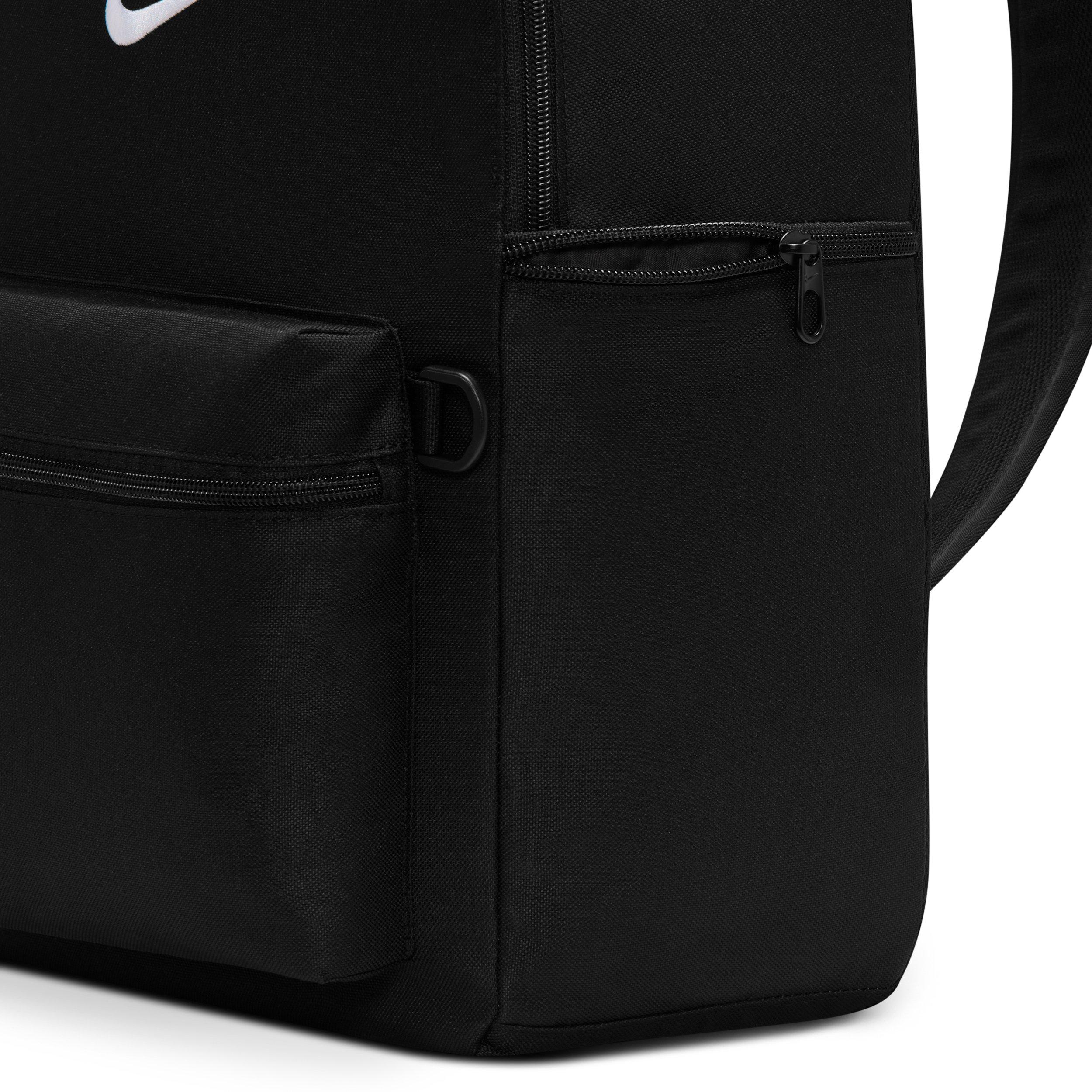 Nike Heritage Backpack 2.0 - Black/Black/White - BLACK/BLACK/WHITE Thumbnail View 6