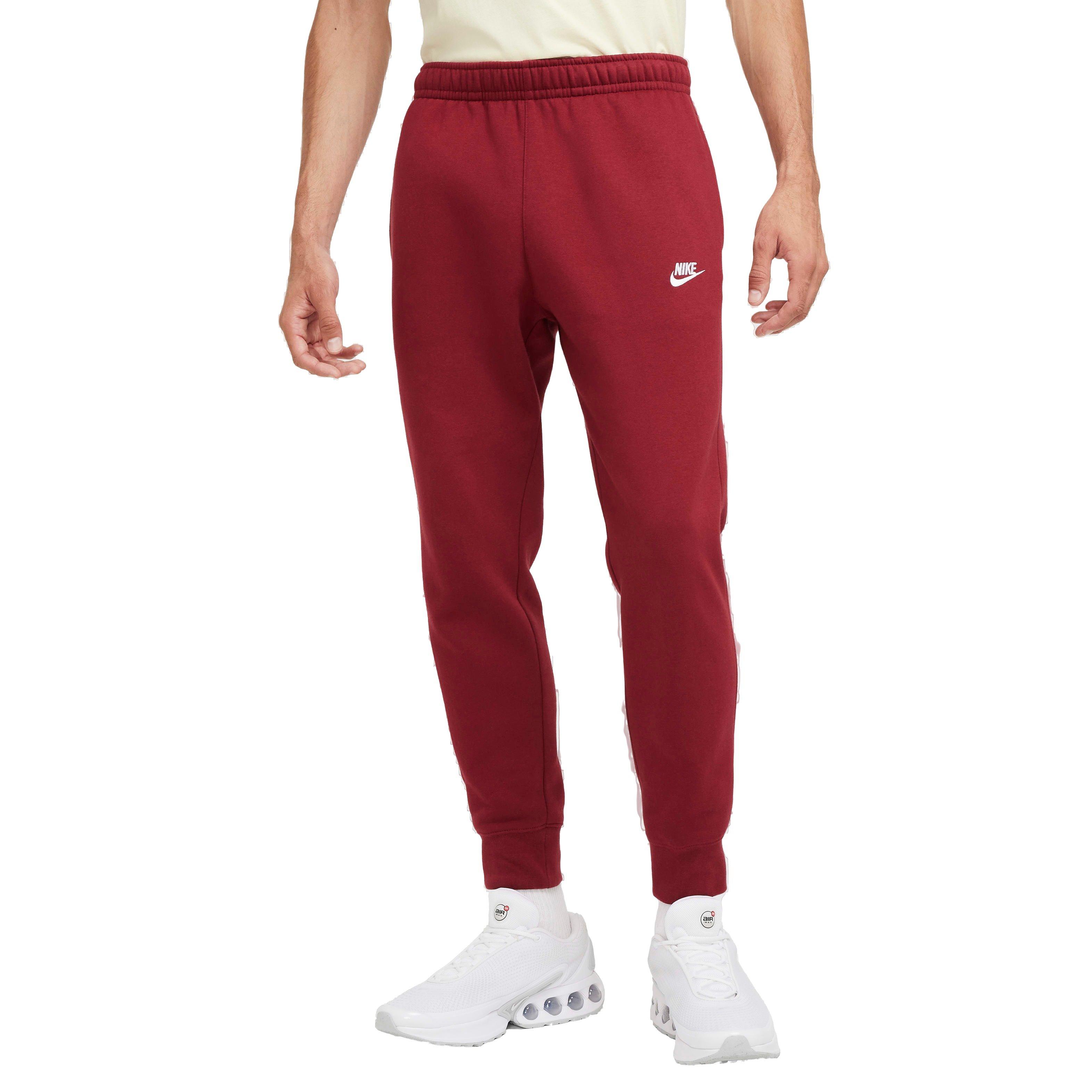 Nike Men's Sportswear Club Fleece Joggers - RED Thumbnail View 1