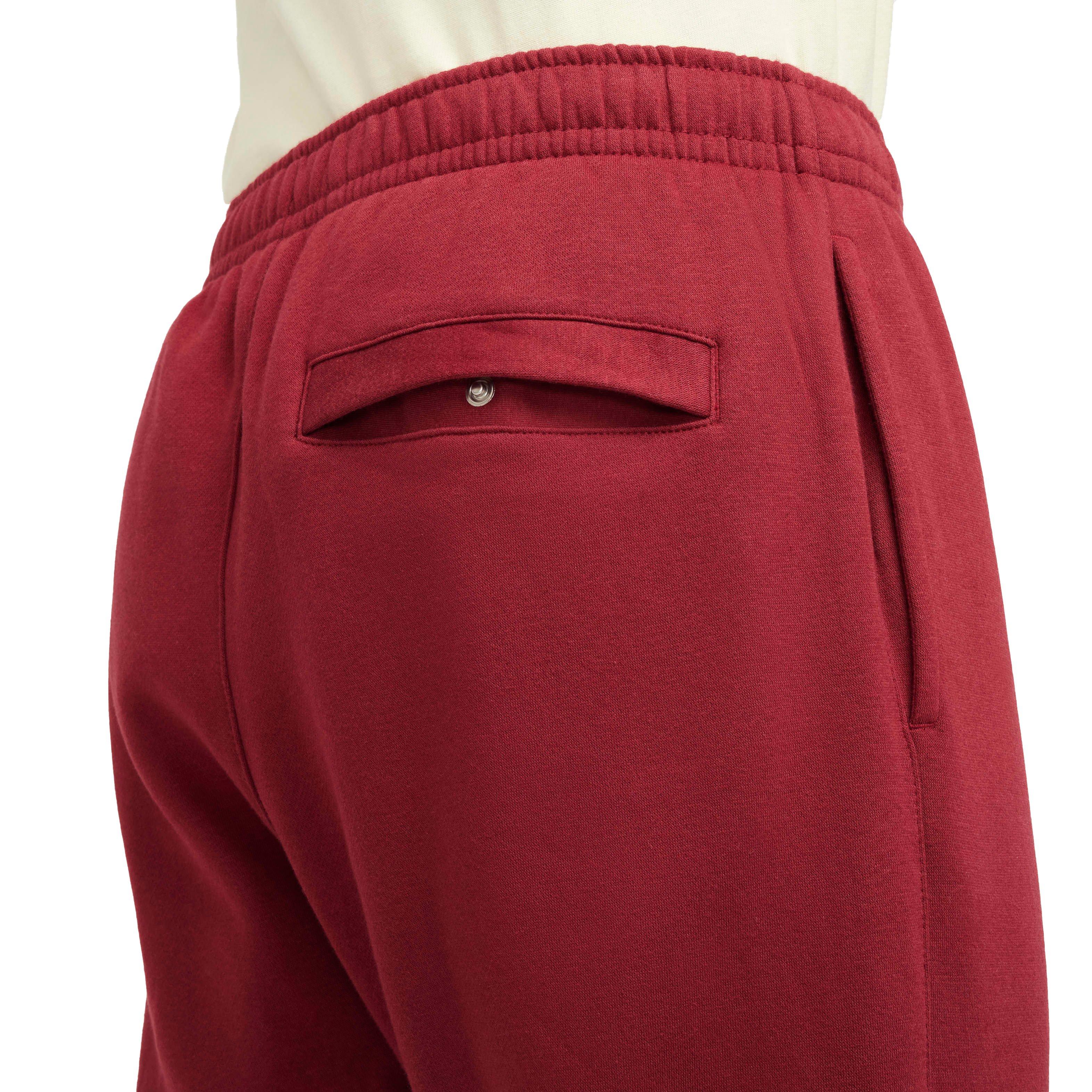 Nike Men's Sportswear Club Fleece Joggers - RED Thumbnail View 5