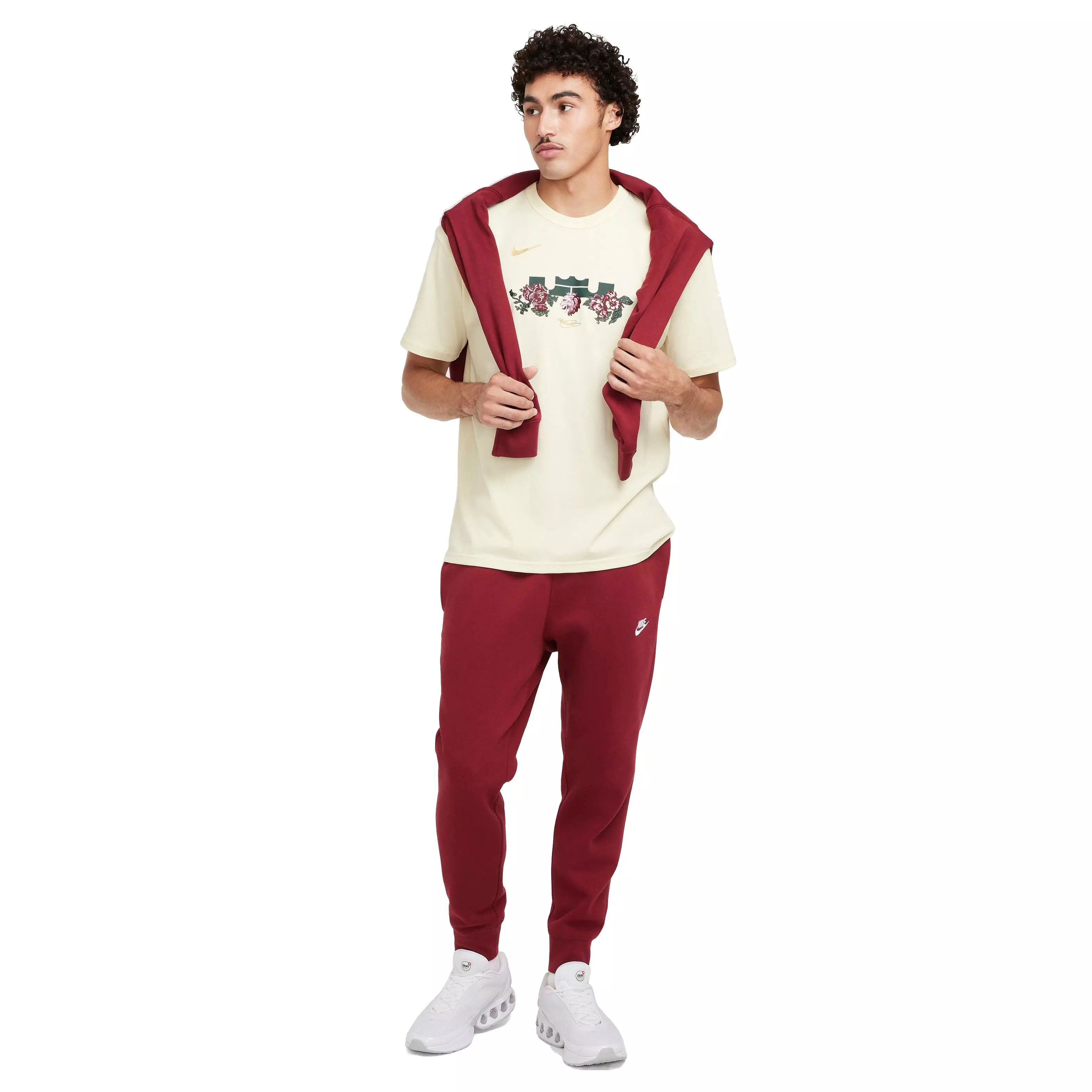 Nike Men's Sportswear Club Fleece Joggers - RED