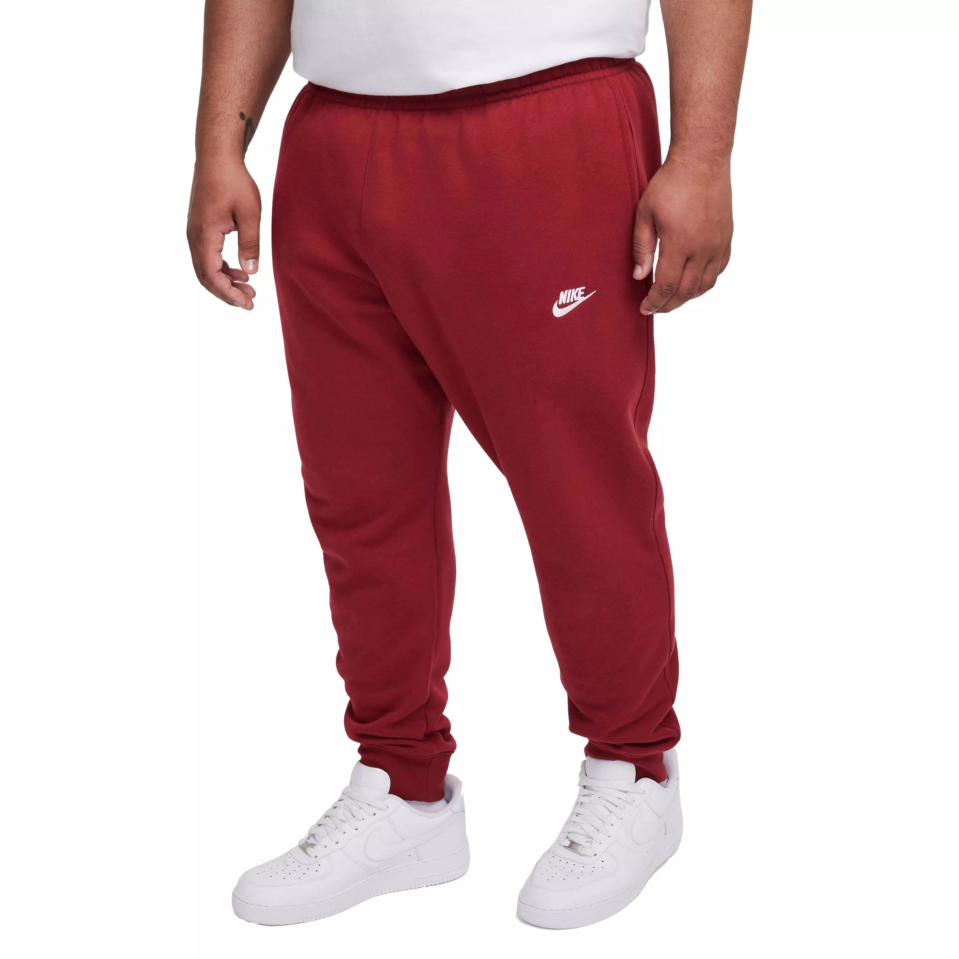 Nike Men's Sportswear Club Fleece Joggers - RED