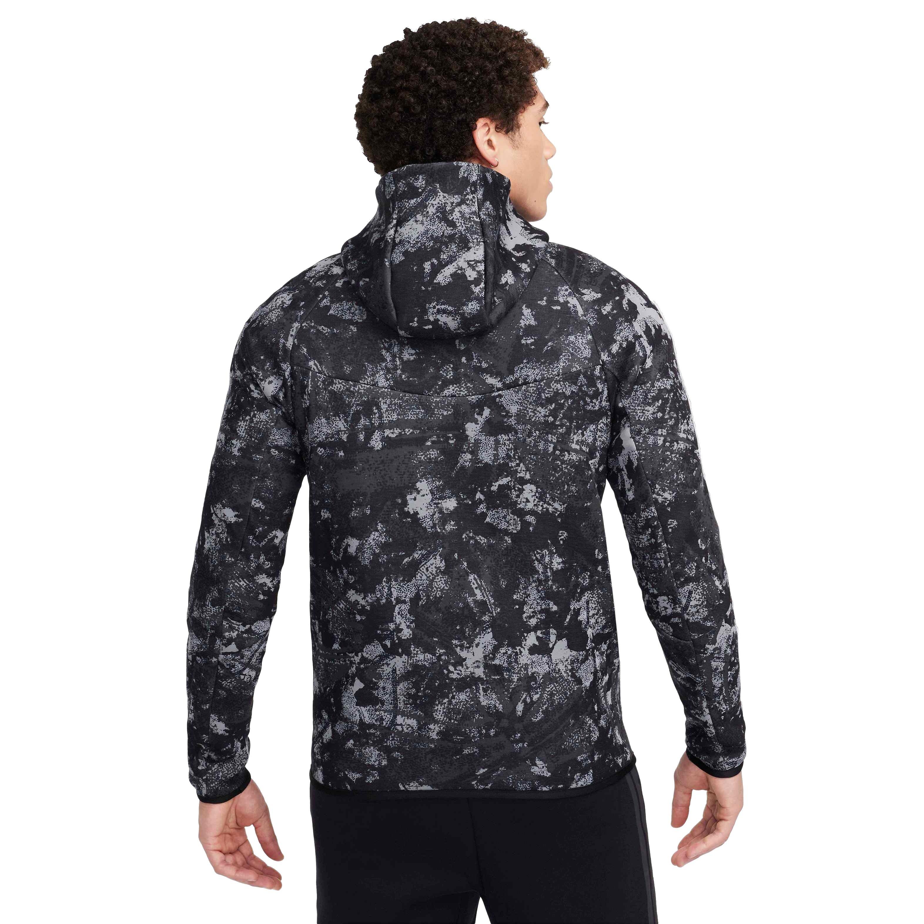 Nike Men's Tech Fleece Windrunner Full-Zip Gel Camo Jacket - GREY Thumbnail View 2