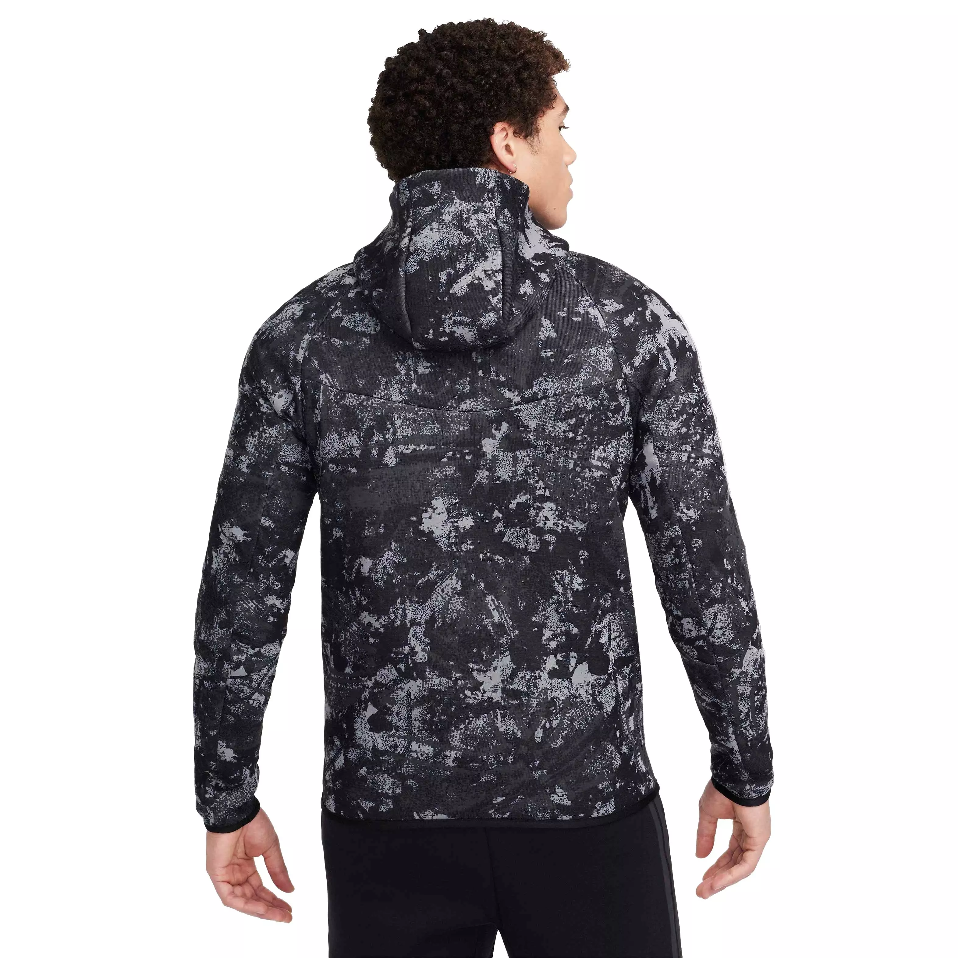 Nike Men's Tech Fleece Windrunner Full-Zip Gel Camo Jacket - GREY