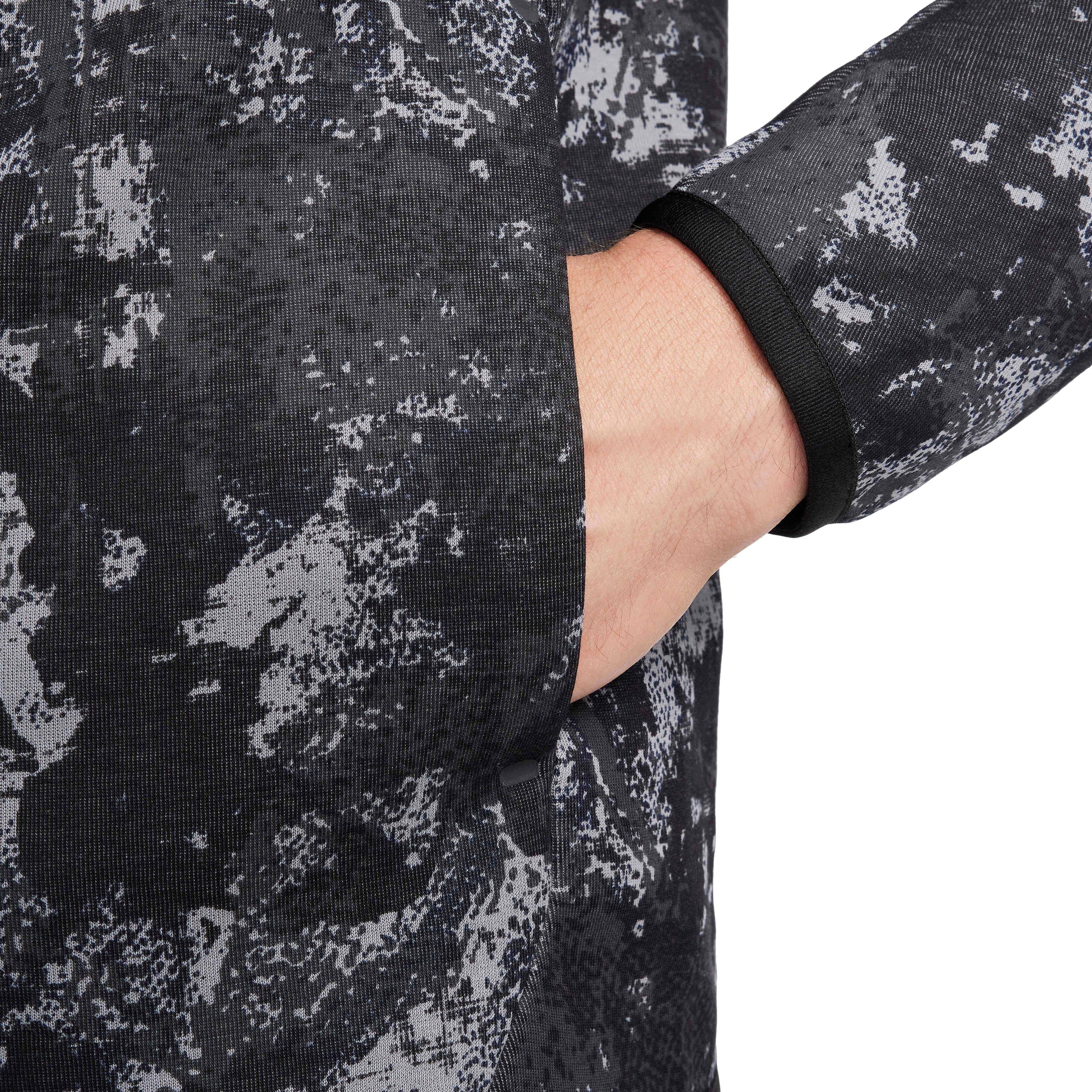 Nike Men's Tech Fleece Windrunner Full-Zip Gel Camo Jacket - GREY Thumbnail View 7