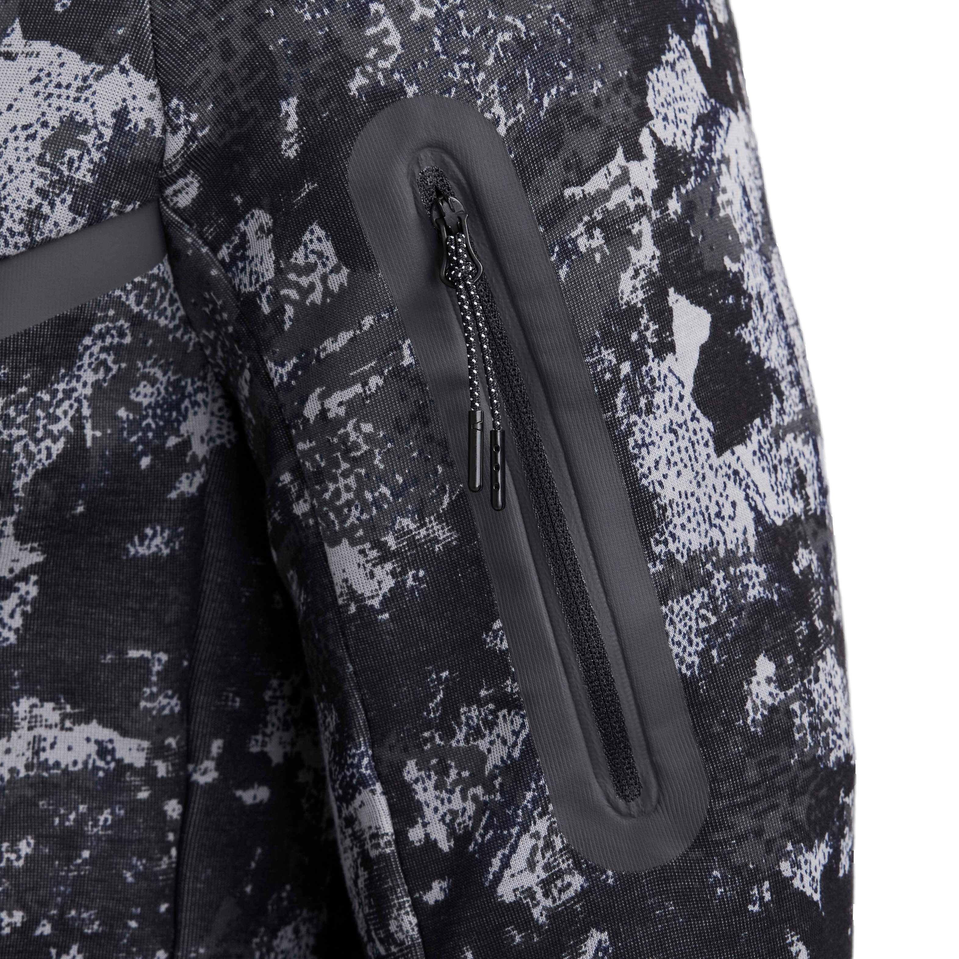 Nike Men's Tech Fleece Windrunner Full-Zip Gel Camo Jacket - GREY Thumbnail View 8