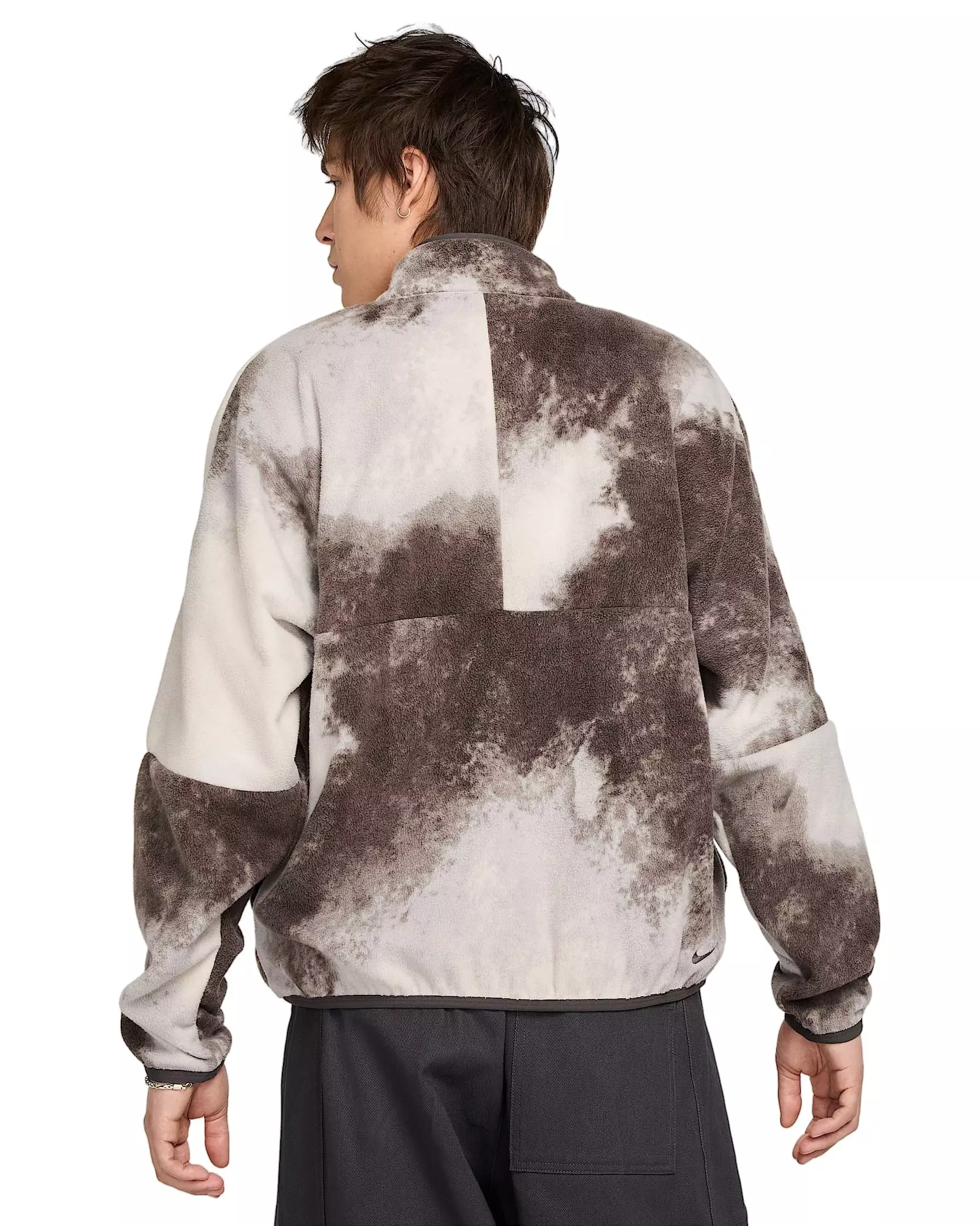 Nike Men's Club 1/2-Zip Pullover Long-Sleeve Top - ASH/PHANTOM