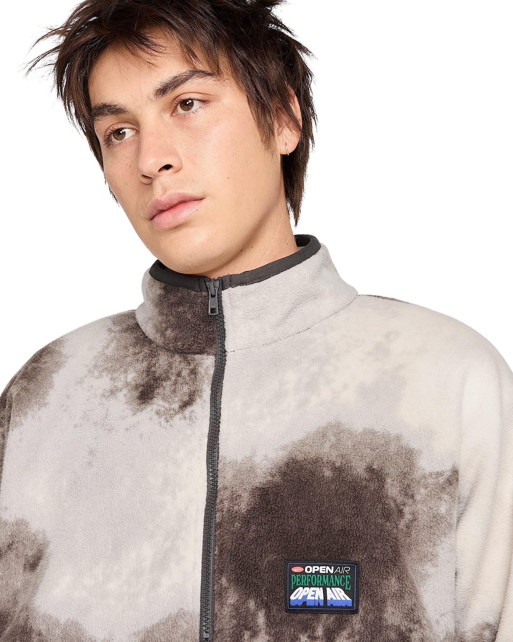 Nike Men's Club 1/2-Zip Pullover Long-Sleeve Top - ASH/PHANTOM Thumbnail View 3