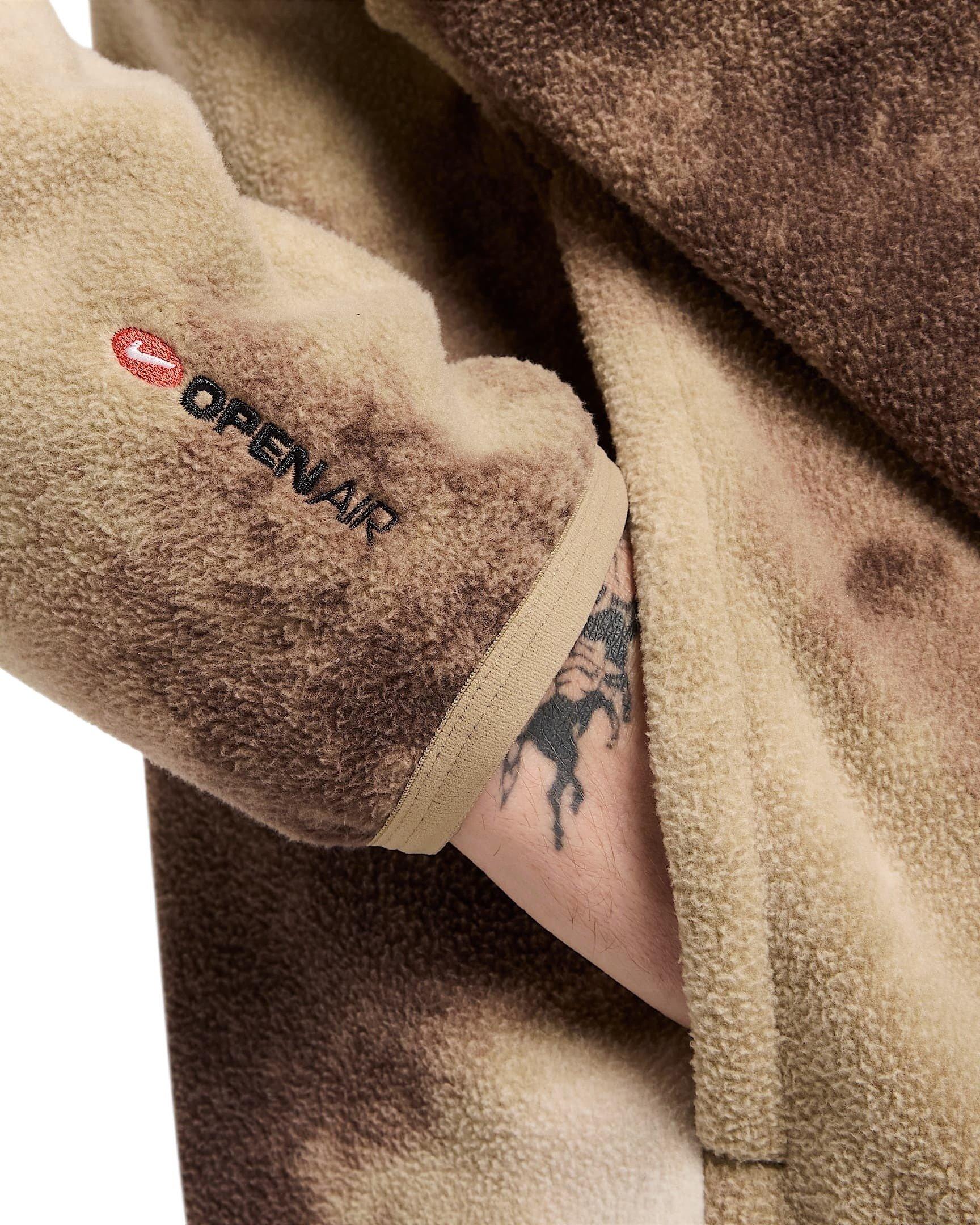 Nike Men's Club 1/2-Zip Pullover Long-Sleeve Top - KHAKI/LT BONE Thumbnail View 4