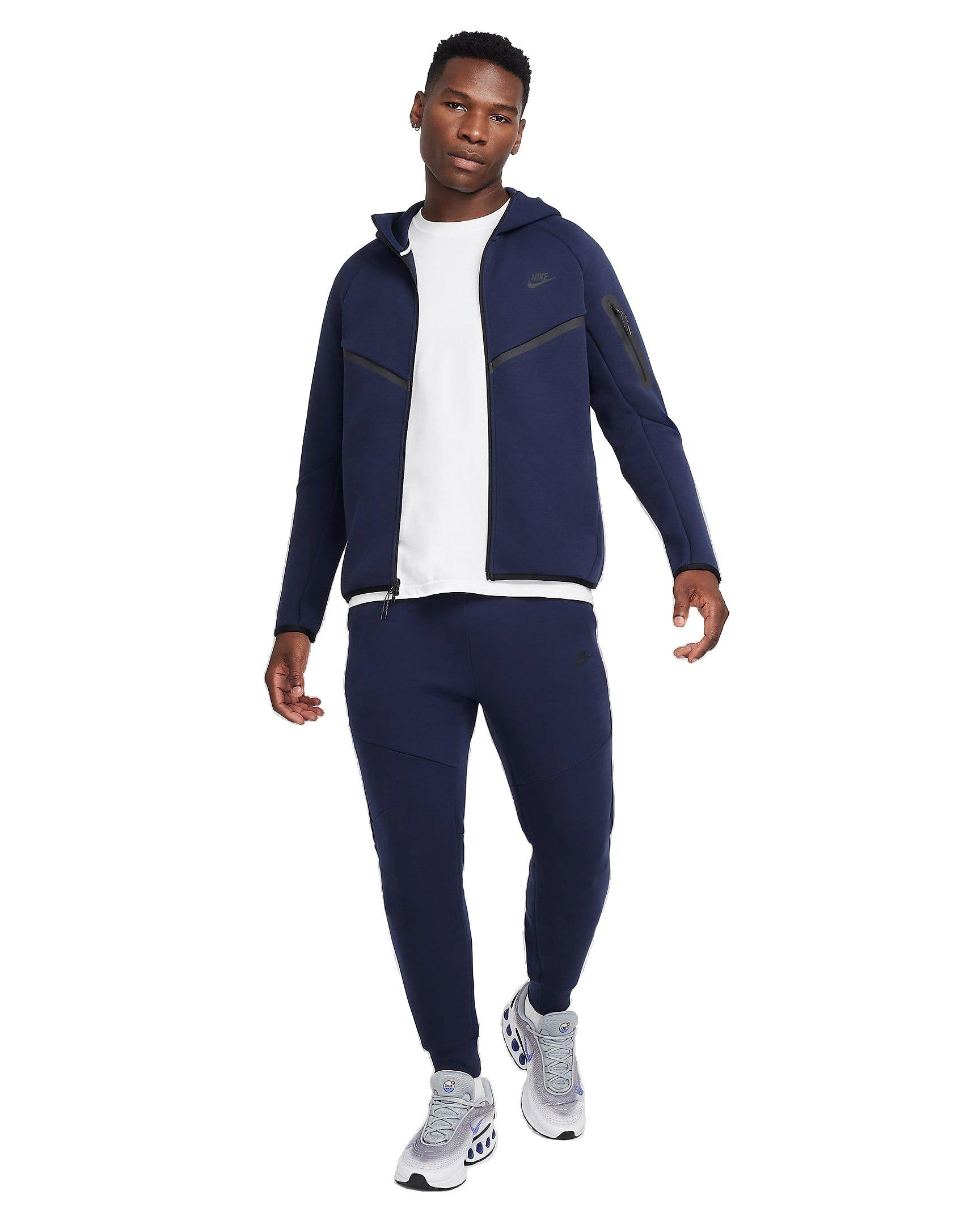 Nike Men's Tech Windrunner Fleece Full-Zip Jacket - OBSIDIAN Thumbnail View 11