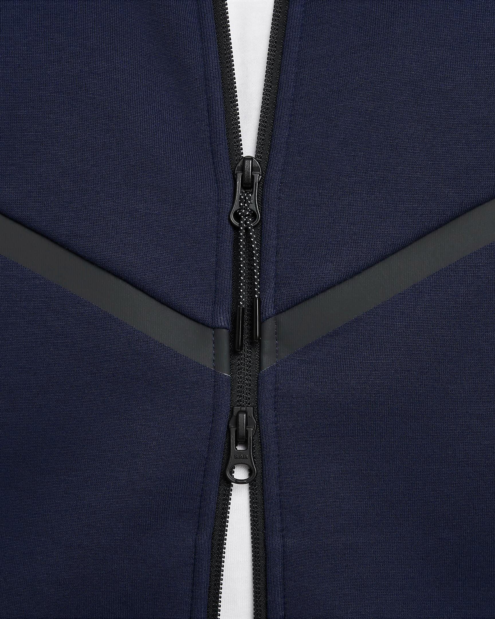 Nike Men's Tech Windrunner Fleece Full-Zip Jacket - OBSIDIAN Thumbnail View 5