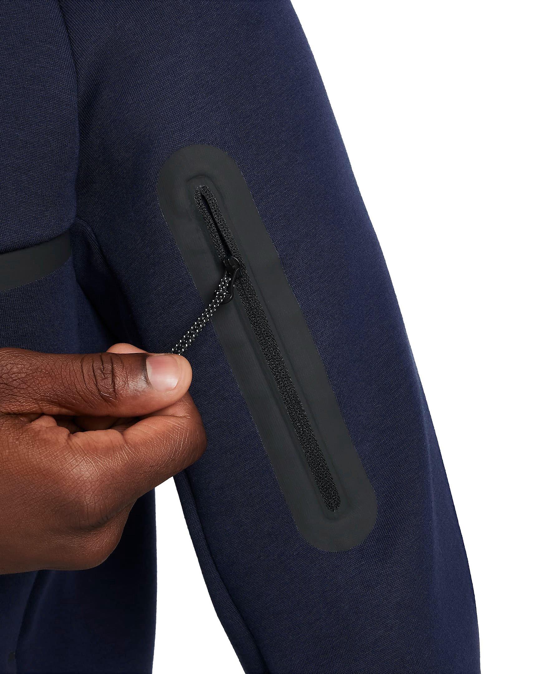 Nike Men's Tech Windrunner Fleece Full-Zip Jacket - OBSIDIAN Thumbnail View 6