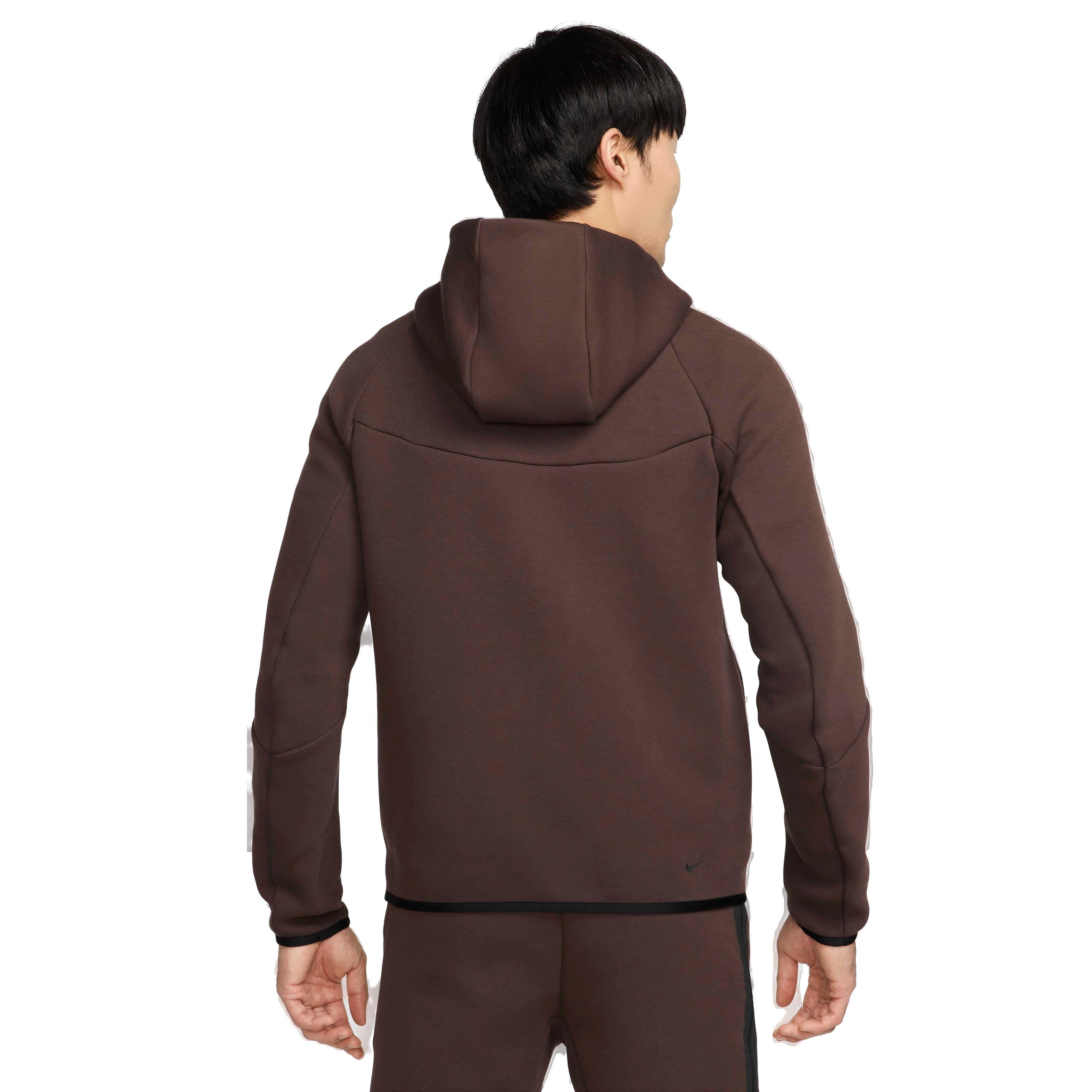 Nike Men's Tech Windrunner Fleece Full-Zip Jacket - BROWN Thumbnail View 2
