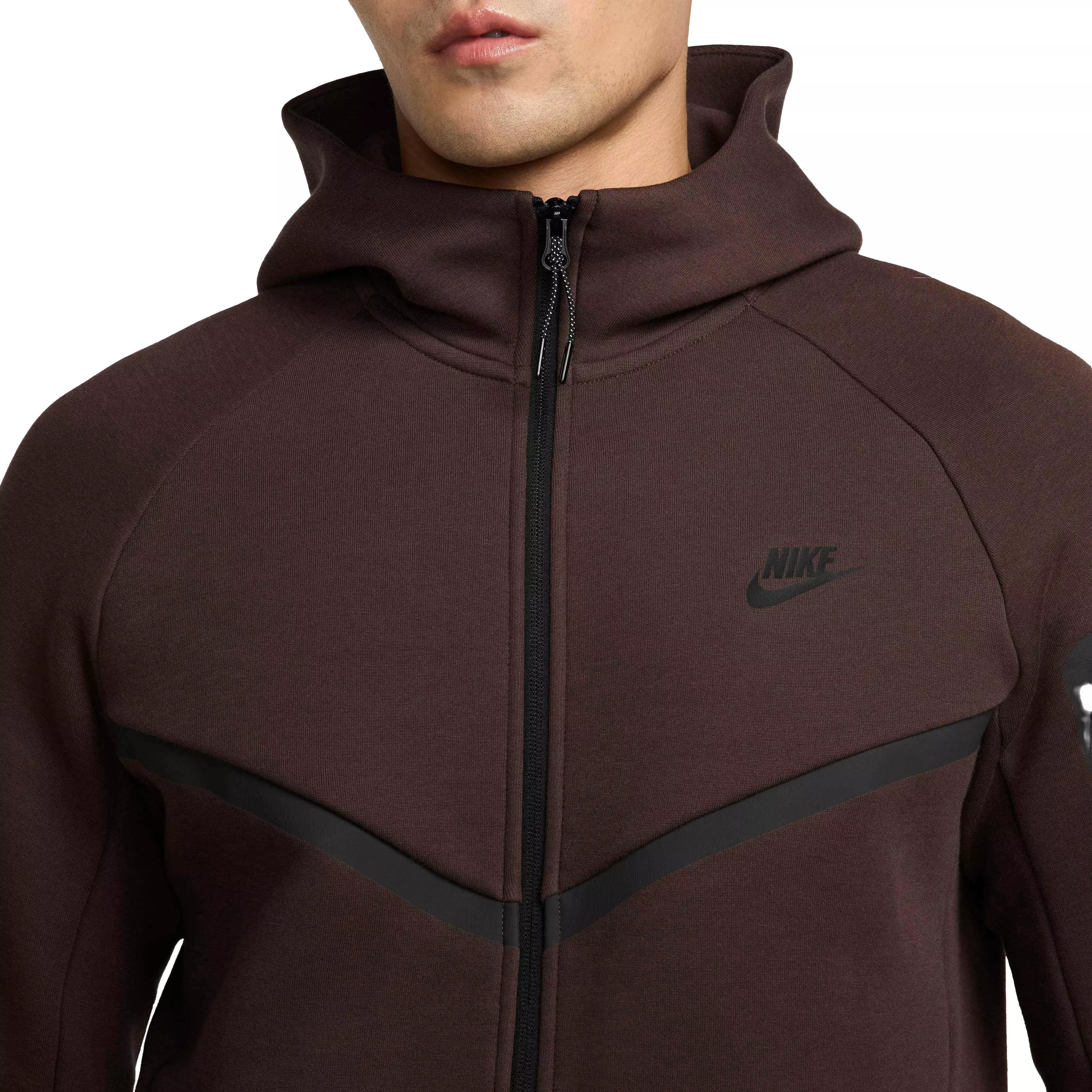 Nike Men's Tech Windrunner Fleece Full-Zip Jacket - BROWN