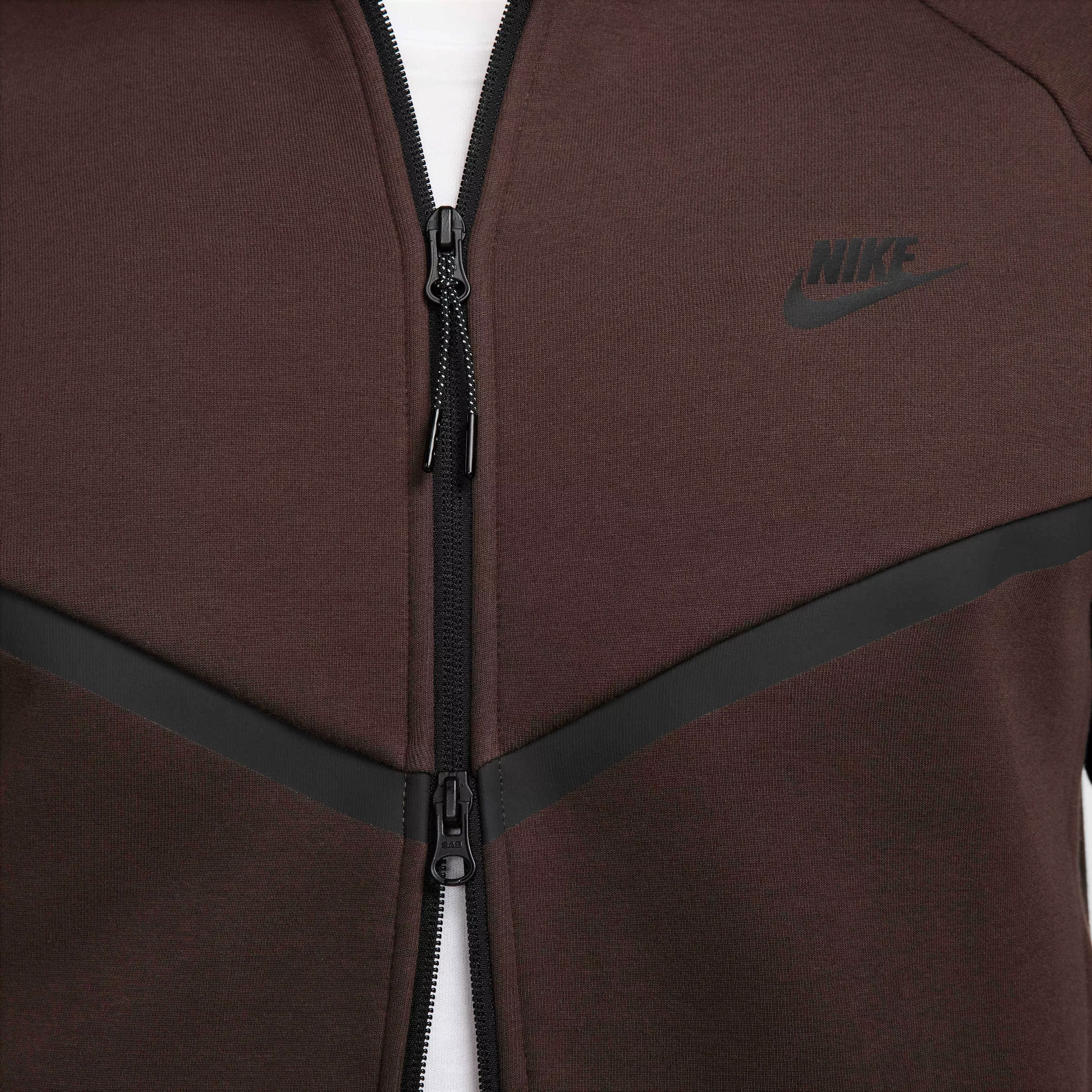 Nike Men's Tech Windrunner Fleece Full-Zip Jacket - BROWN