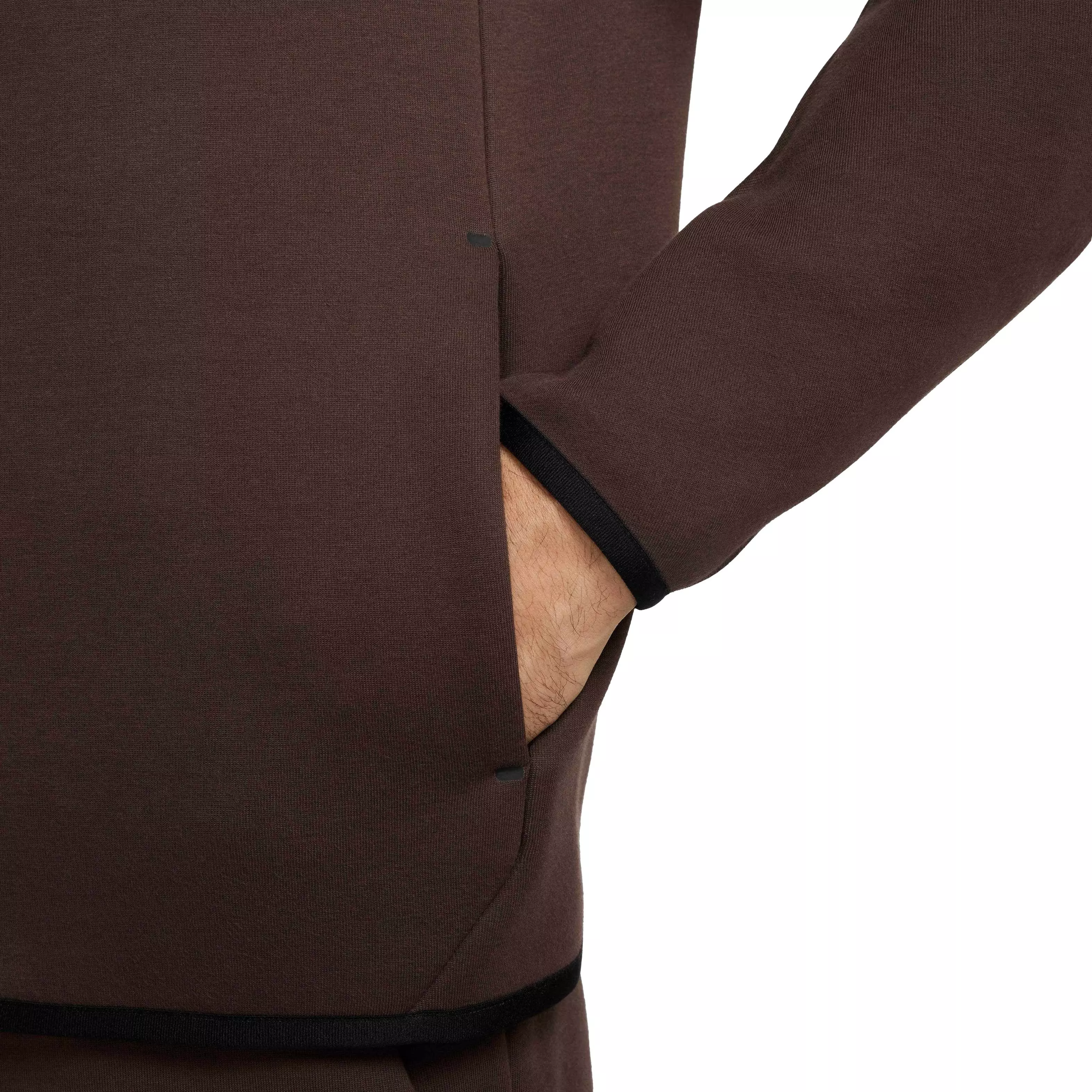 Nike Men's Tech Windrunner Fleece Full-Zip Jacket - BROWN