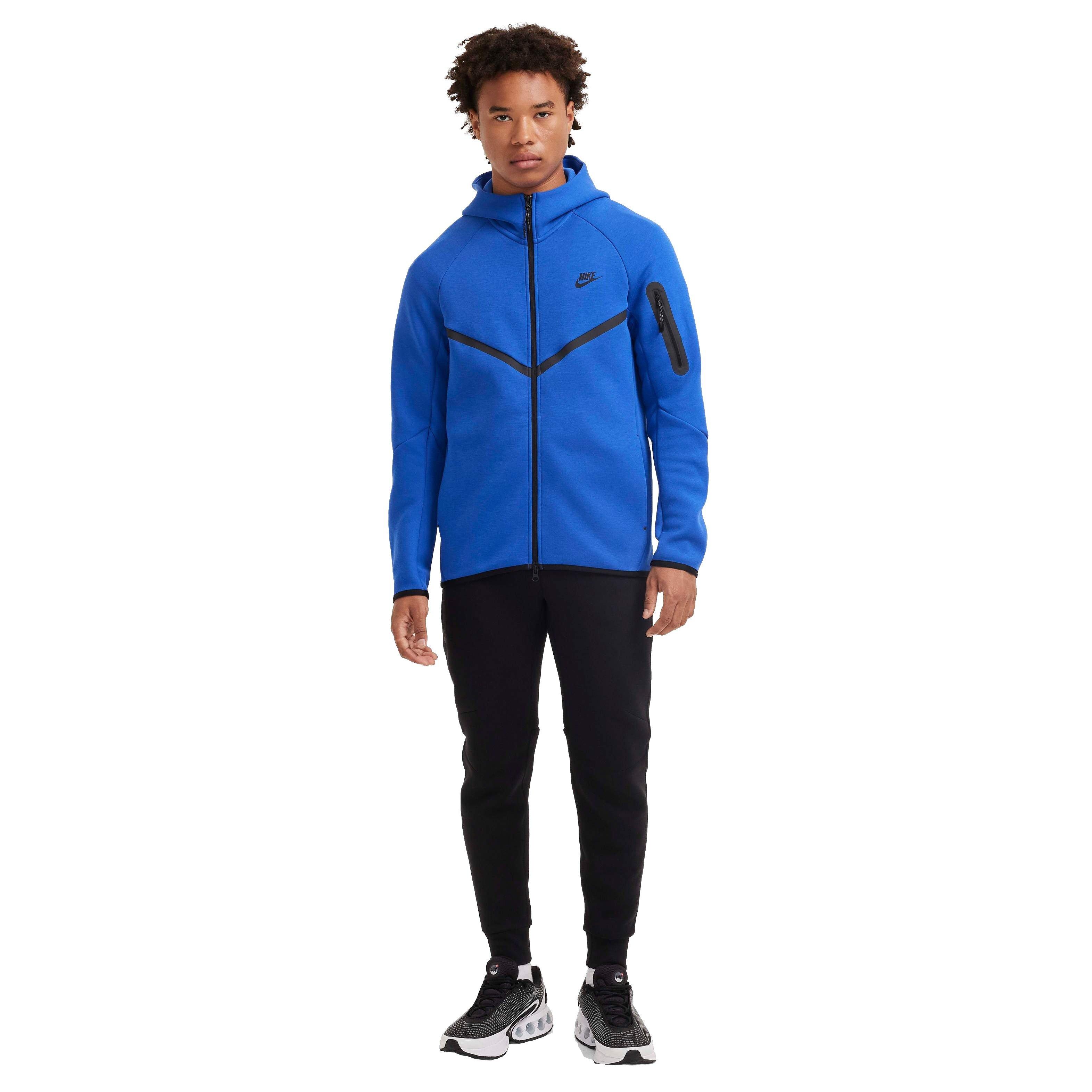 Nike Men's Tech Windrunner Fleece Full-Zip Jacket - ROYAL Thumbnail View 8