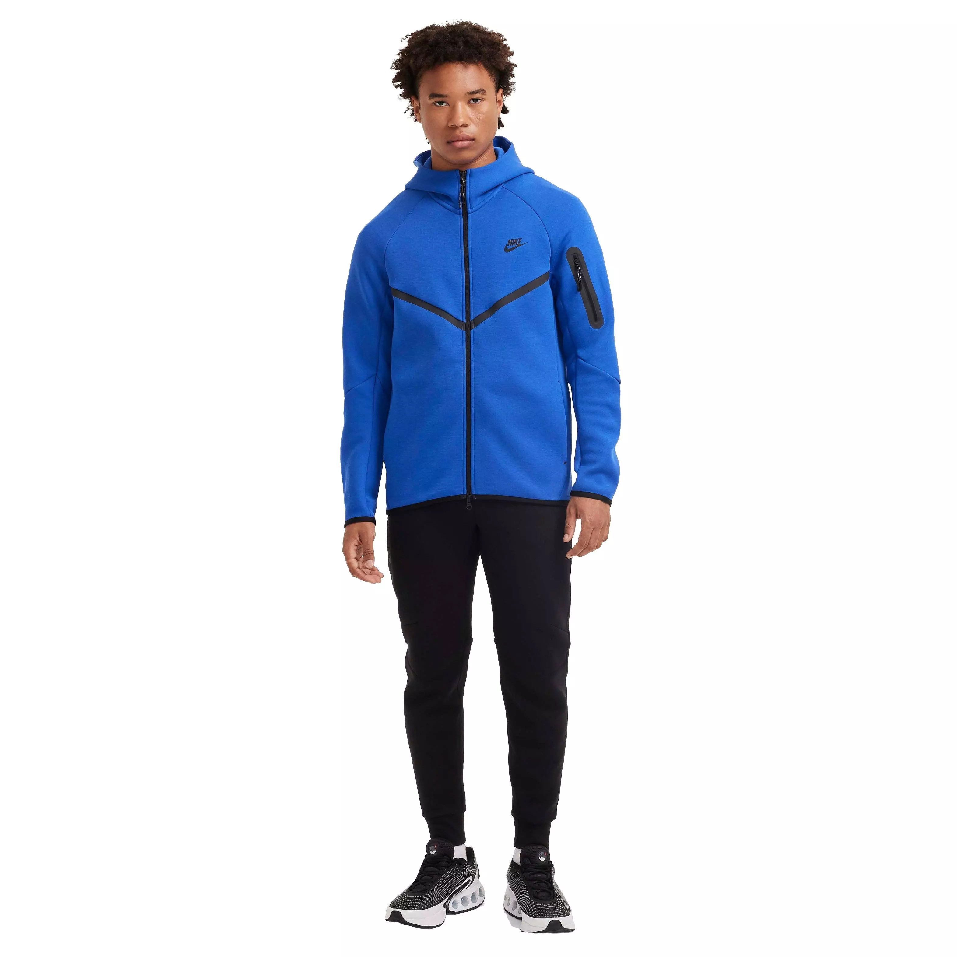 Nike Men's Tech Windrunner Fleece Full-Zip Jacket - ROYAL