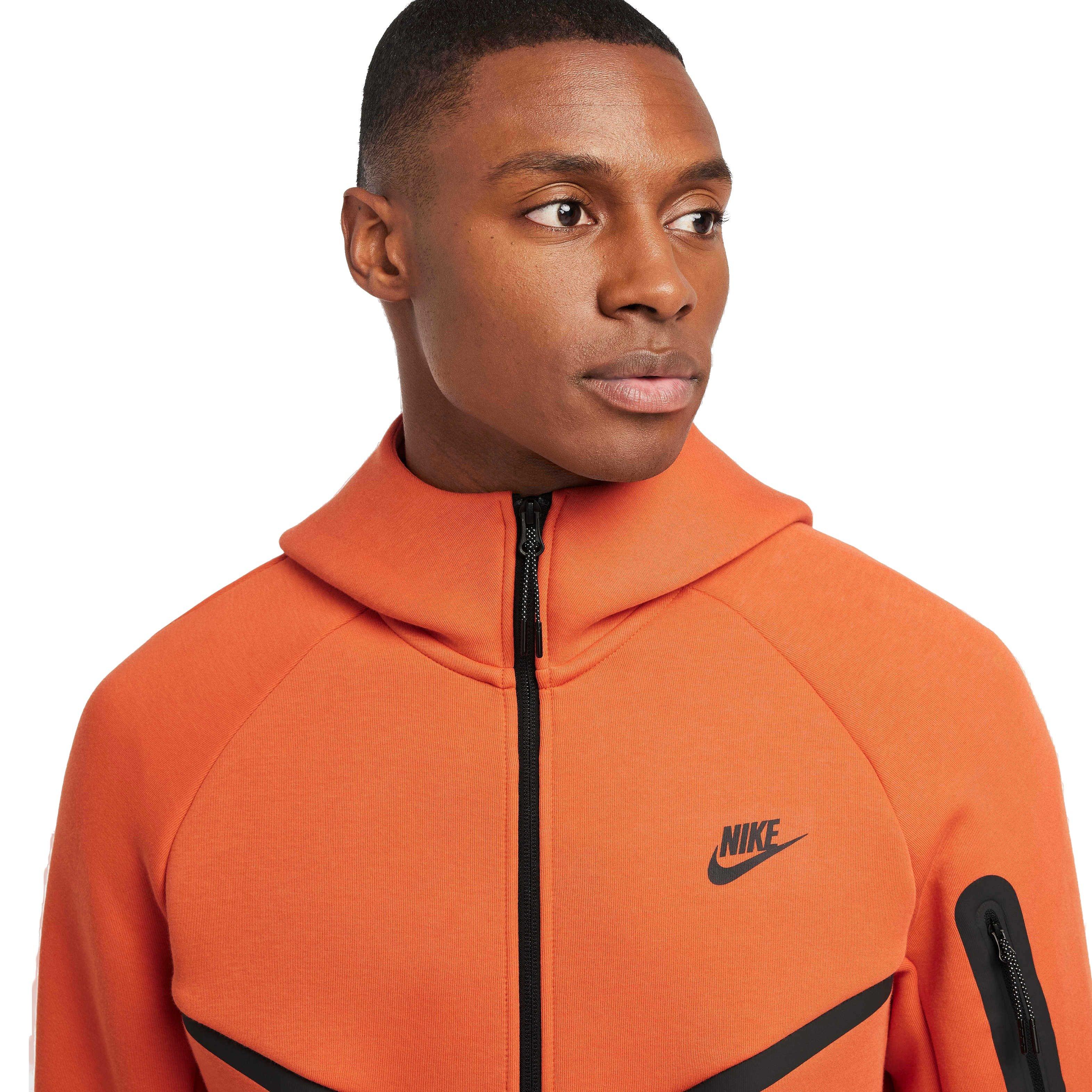 Nike Men's Tech Windrunner Fleece Full-Zip Jacket - CORAL Thumbnail View 3