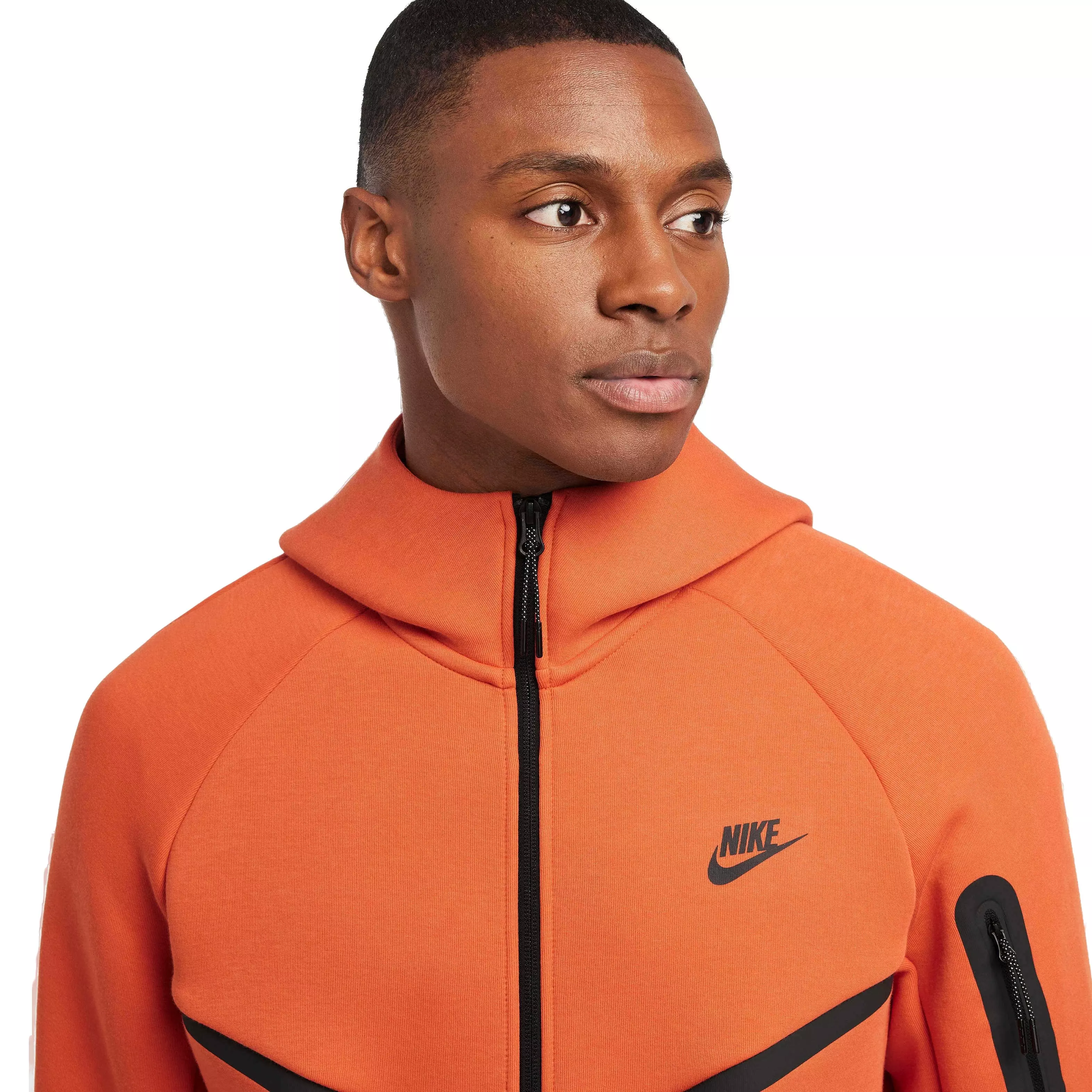 Nike Men's Tech Windrunner Fleece Full-Zip Jacket - CORAL