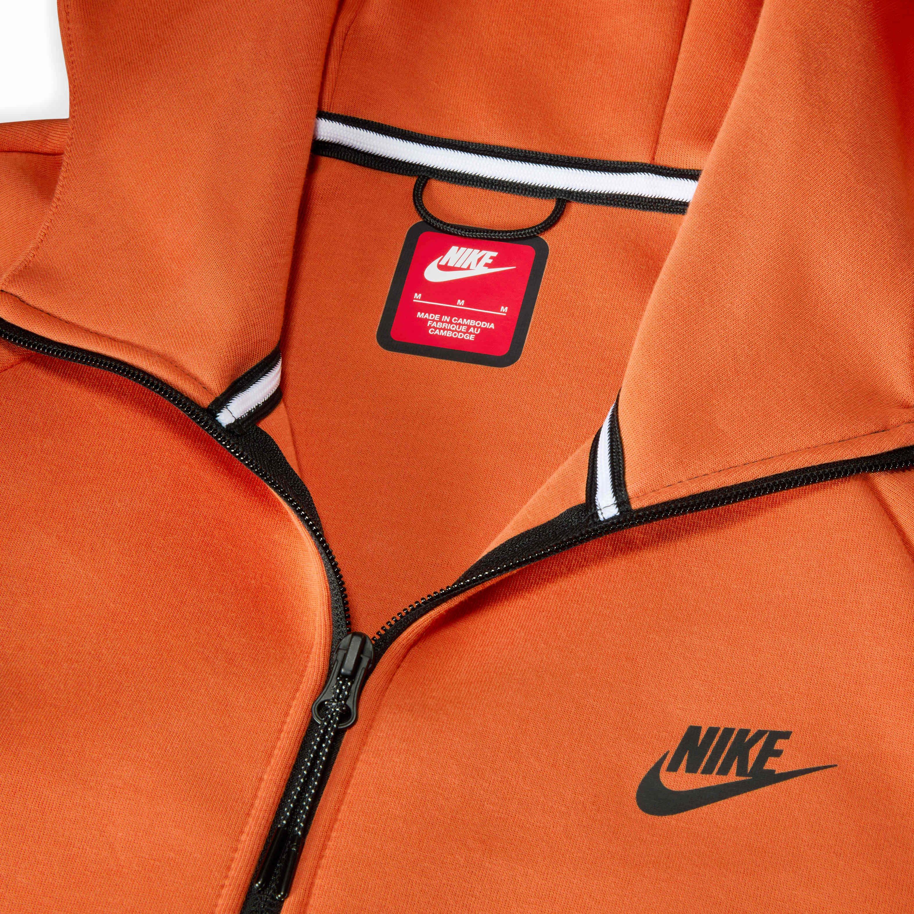 Nike Men's Tech Windrunner Fleece Full-Zip Jacket - CORAL Thumbnail View 4