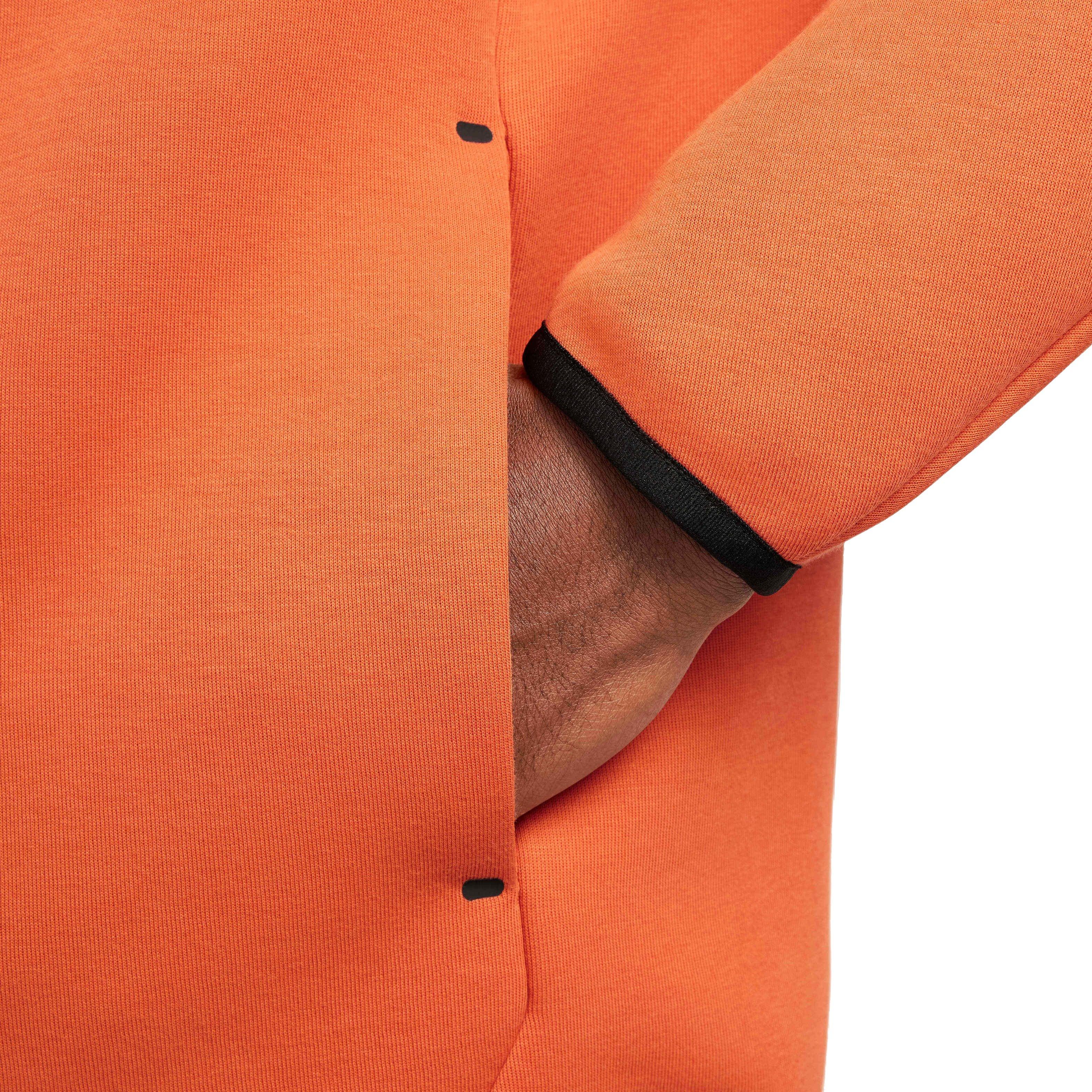 Nike Men's Tech Windrunner Fleece Full-Zip Jacket - CORAL Thumbnail View 8