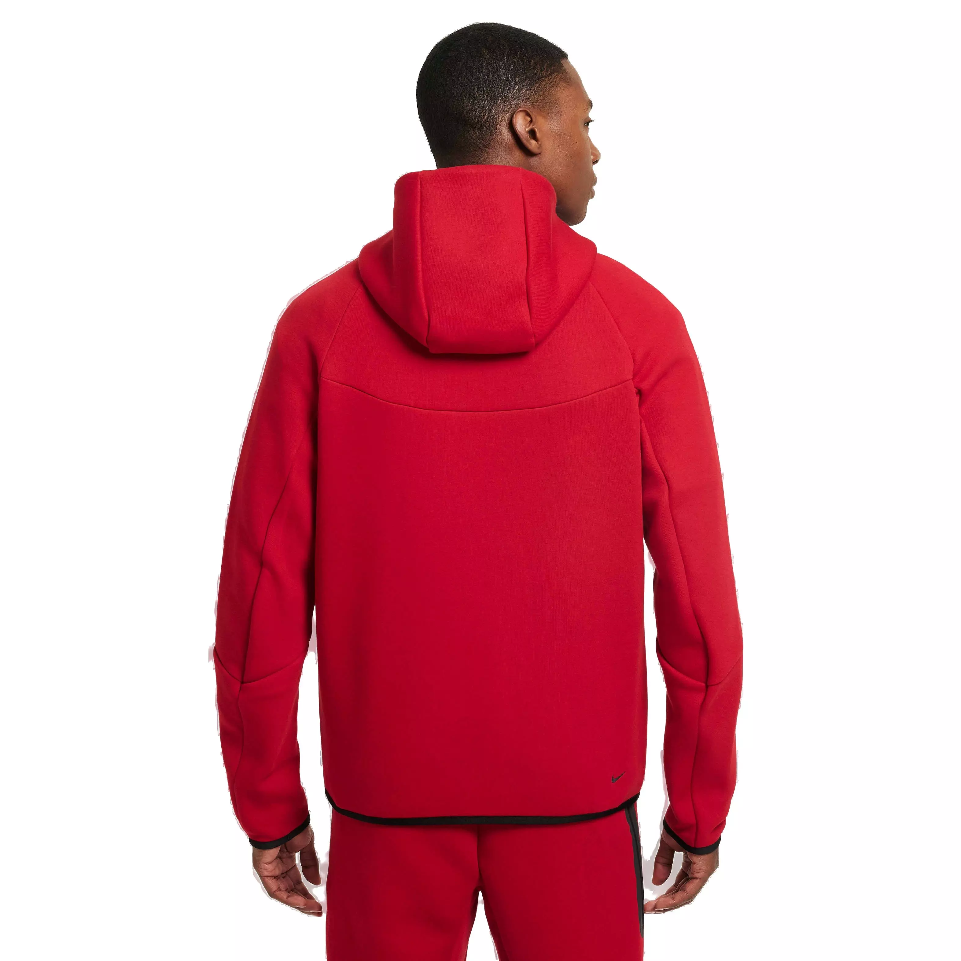 Nike Men's Tech Windrunner Fleece Full-Zip Jacket - RED