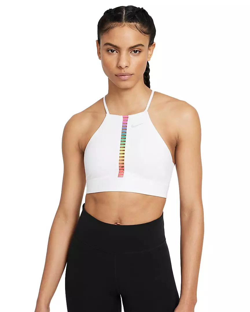 Nike Women's Dri-FIT Indy Rainbow Ladder Light-Support Padded High