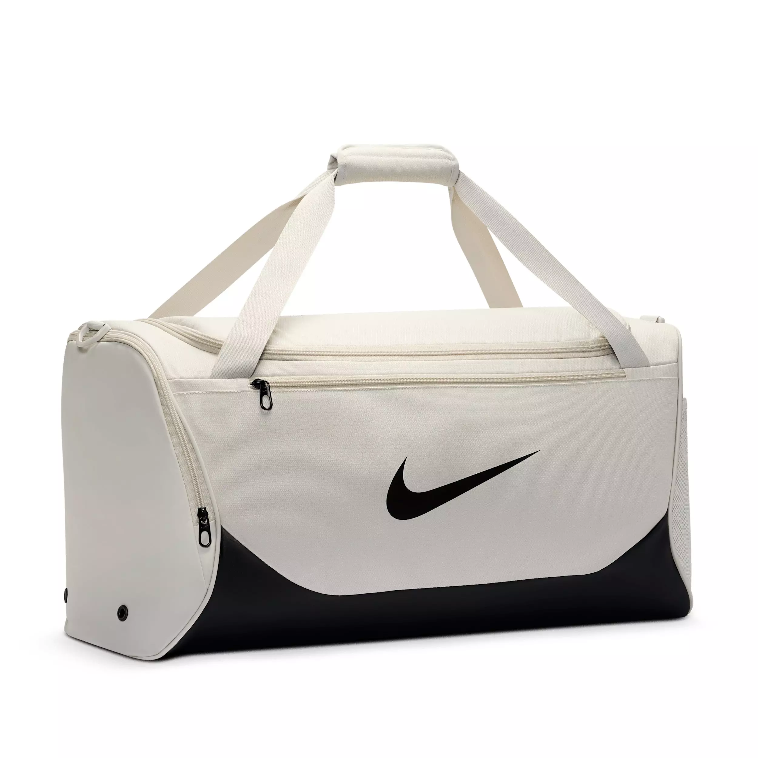 Nike Brasilia Medium Training Duffel Bag - Light Bone/Black/Black - LT BONE/BLACK/BLACK