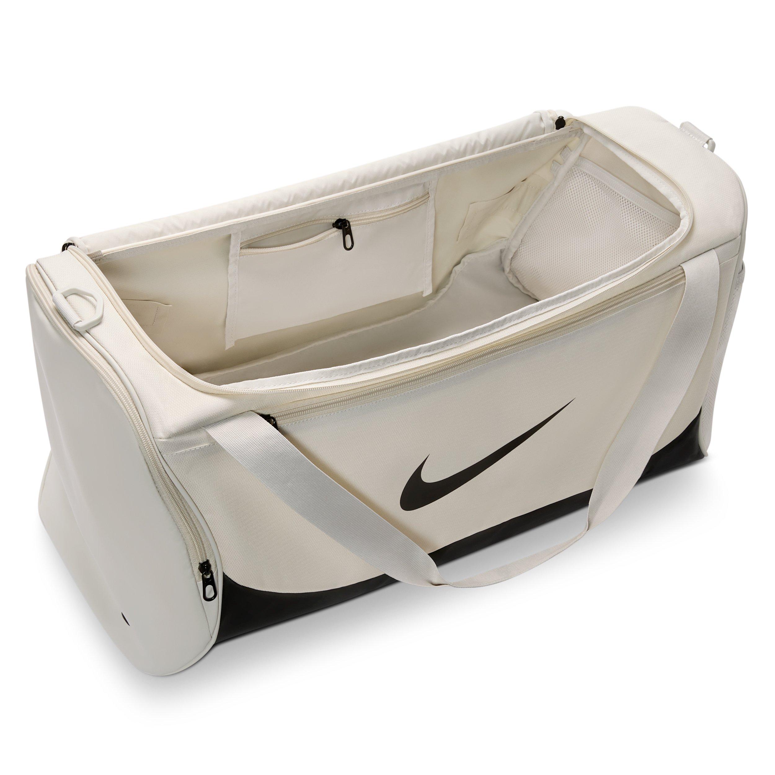 Nike Brasilia Medium Training Duffel Bag - Light Bone/Black/Black - LT BONE/BLACK/BLACK Thumbnail View 4