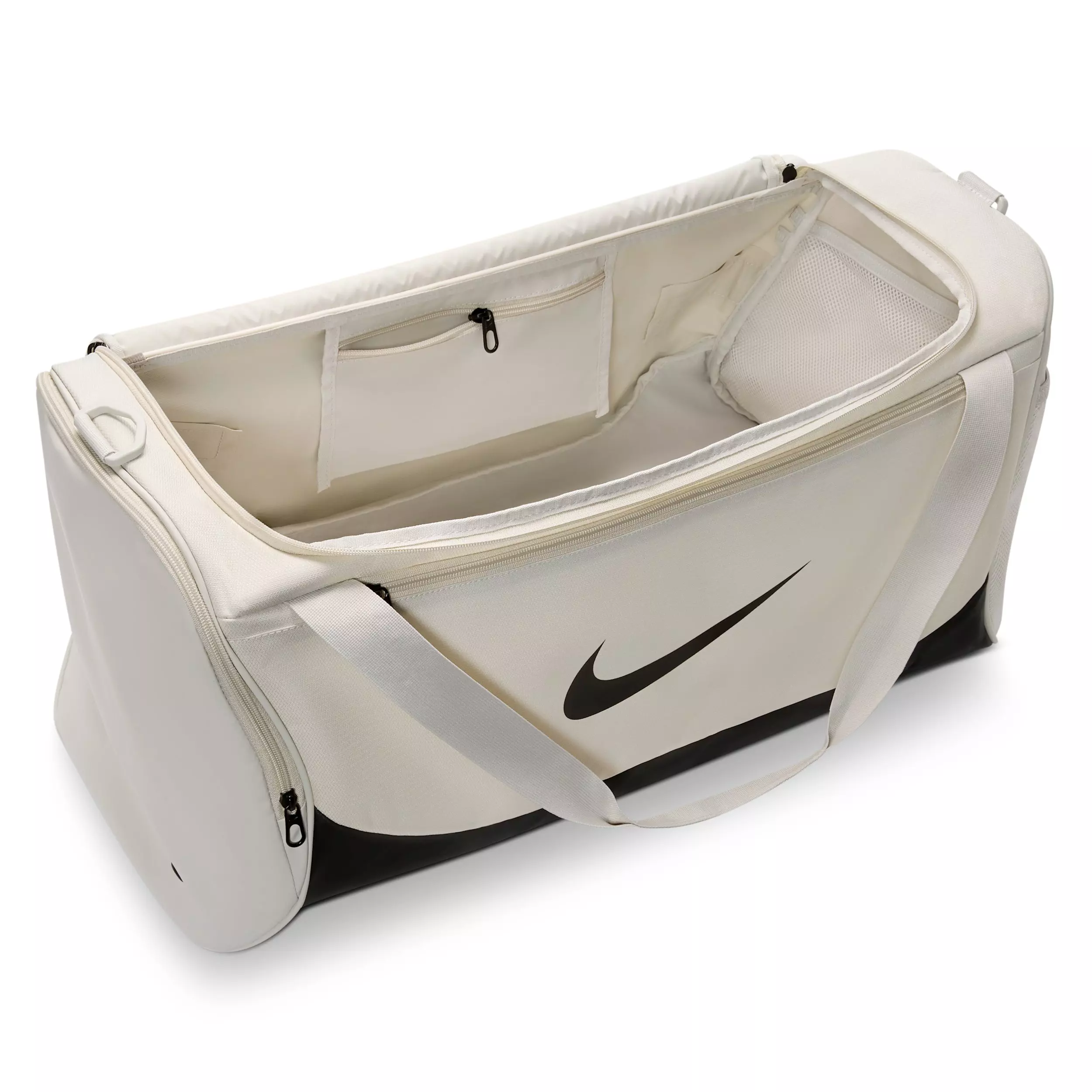 Nike Brasilia Medium Training Duffel Bag - Light Bone/Black/Black - LT BONE/BLACK/BLACK