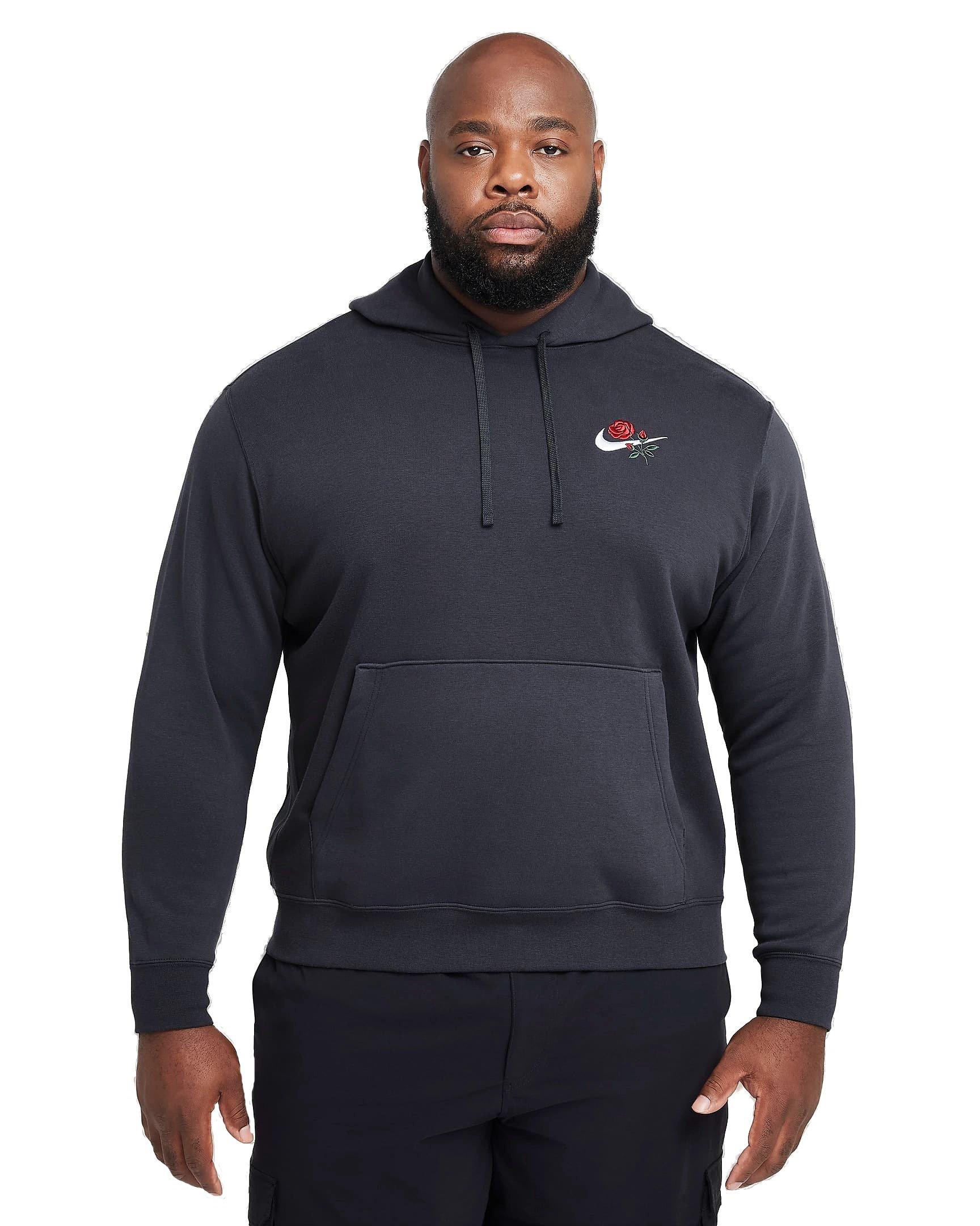 Nike Men's Sportswear Club Fleece Rose Hoodie - ANTHRACITE Thumbnail View 1