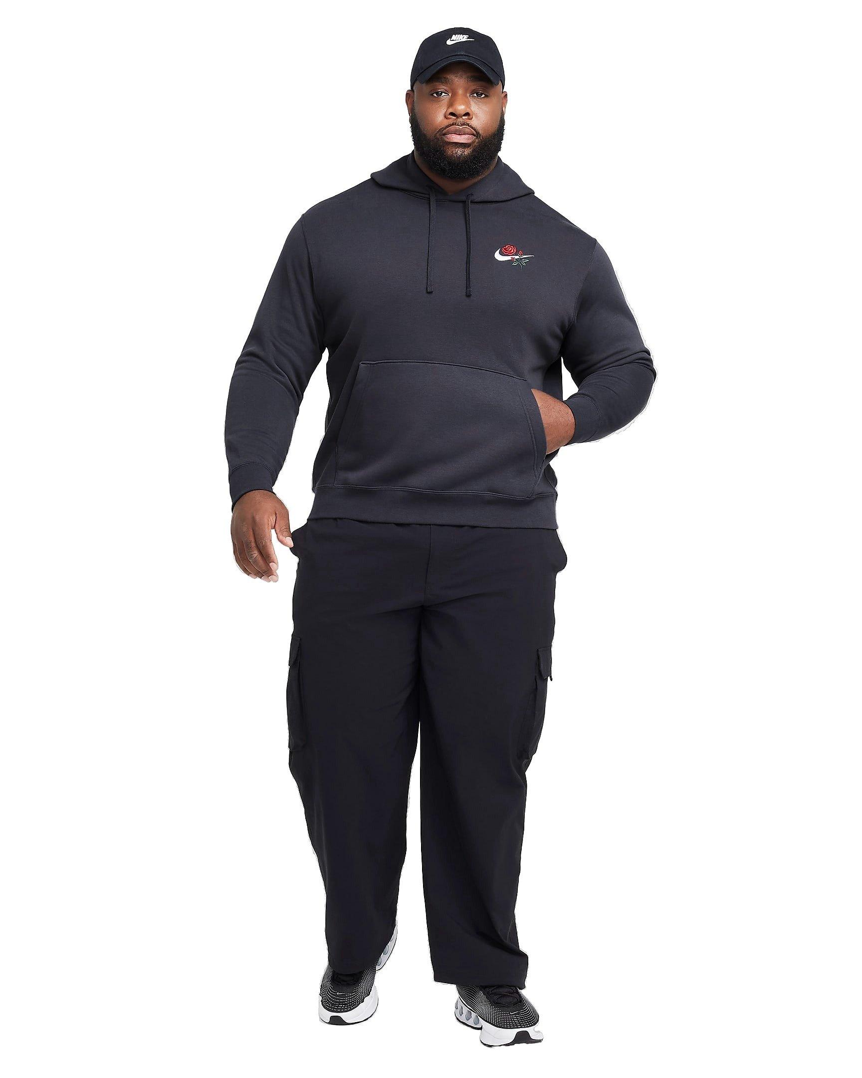 Nike Men's Sportswear Club Fleece Rose Hoodie - ANTHRACITE Thumbnail View 7