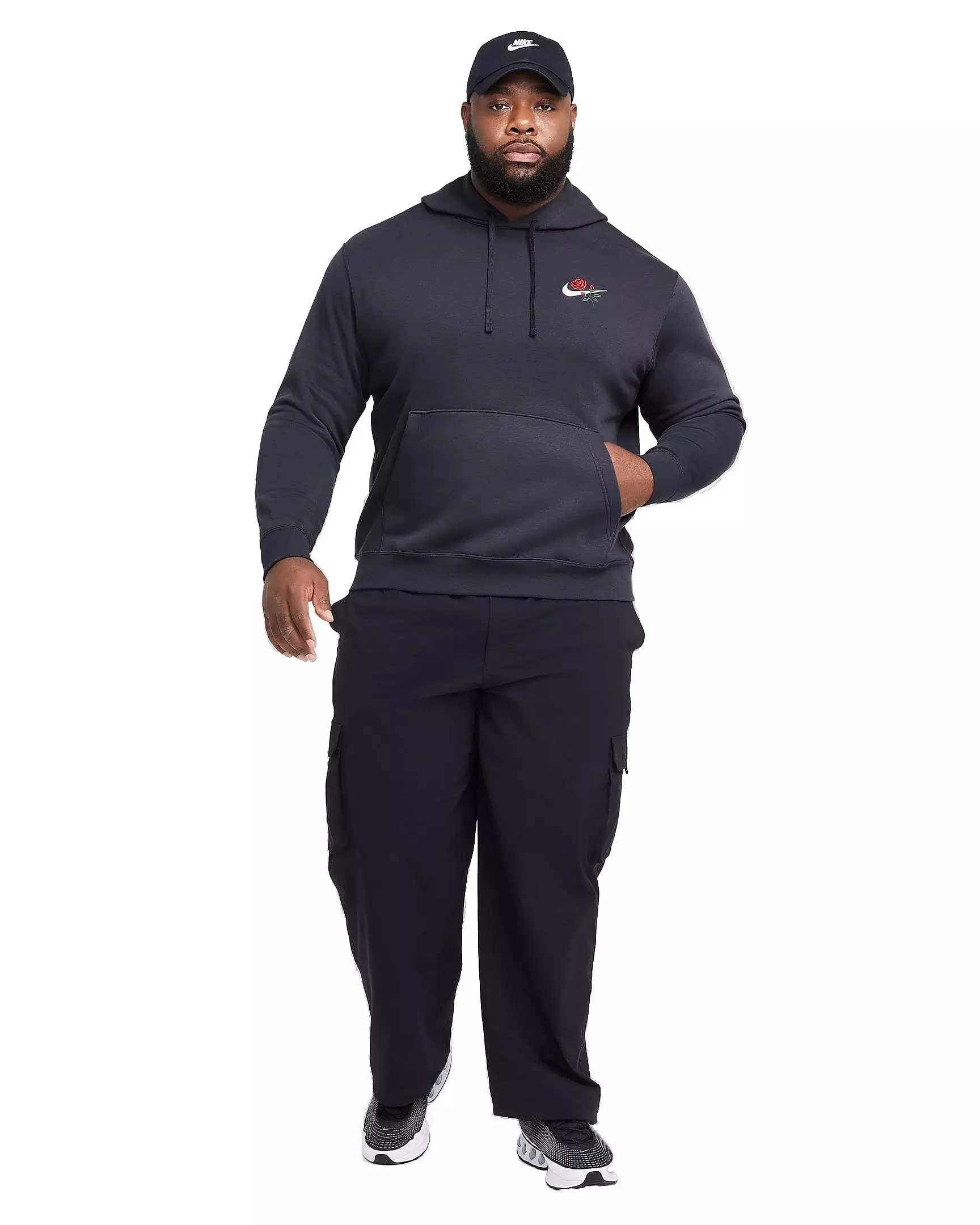 Nike Men's Sportswear Club Fleece Rose Hoodie - ANTHRACITE