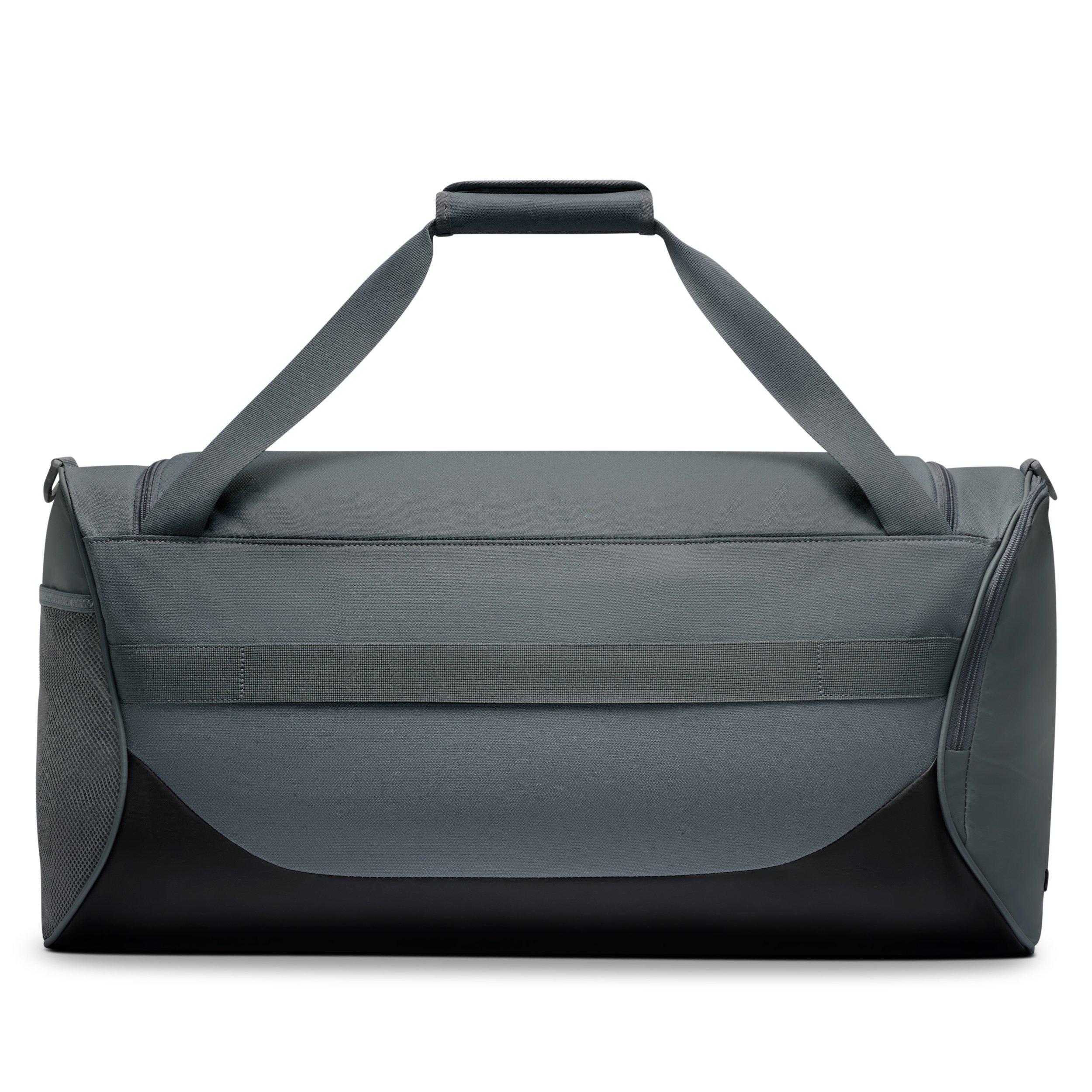 Nike Brasilia Medium Training Duffel Bag - Smoke Grey/Black/White - GREY/BLACK/WHITE Thumbnail View 3