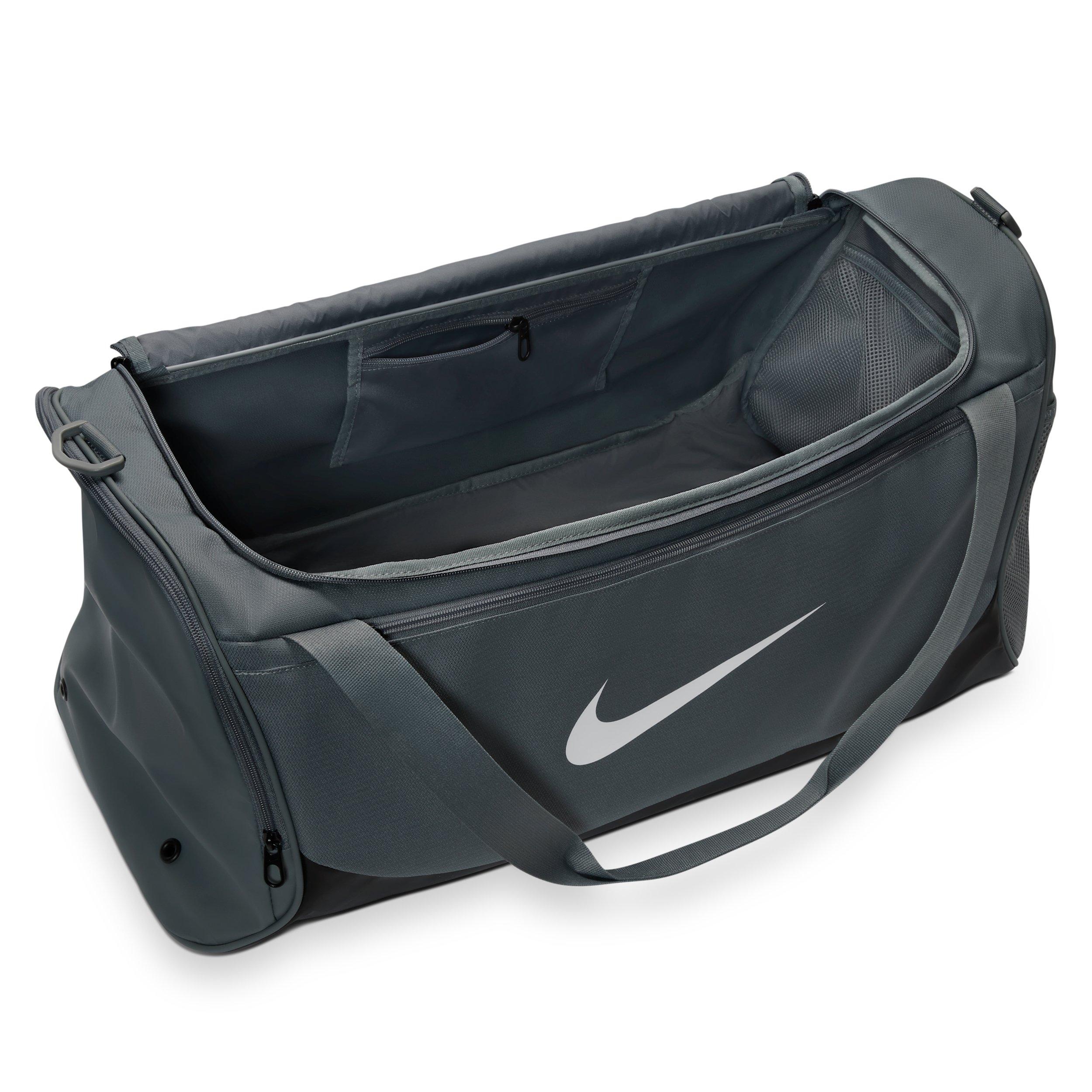 Nike Brasilia Medium Training Duffel Bag - Smoke Grey/Black/White - GREY/BLACK/WHITE Thumbnail View 4