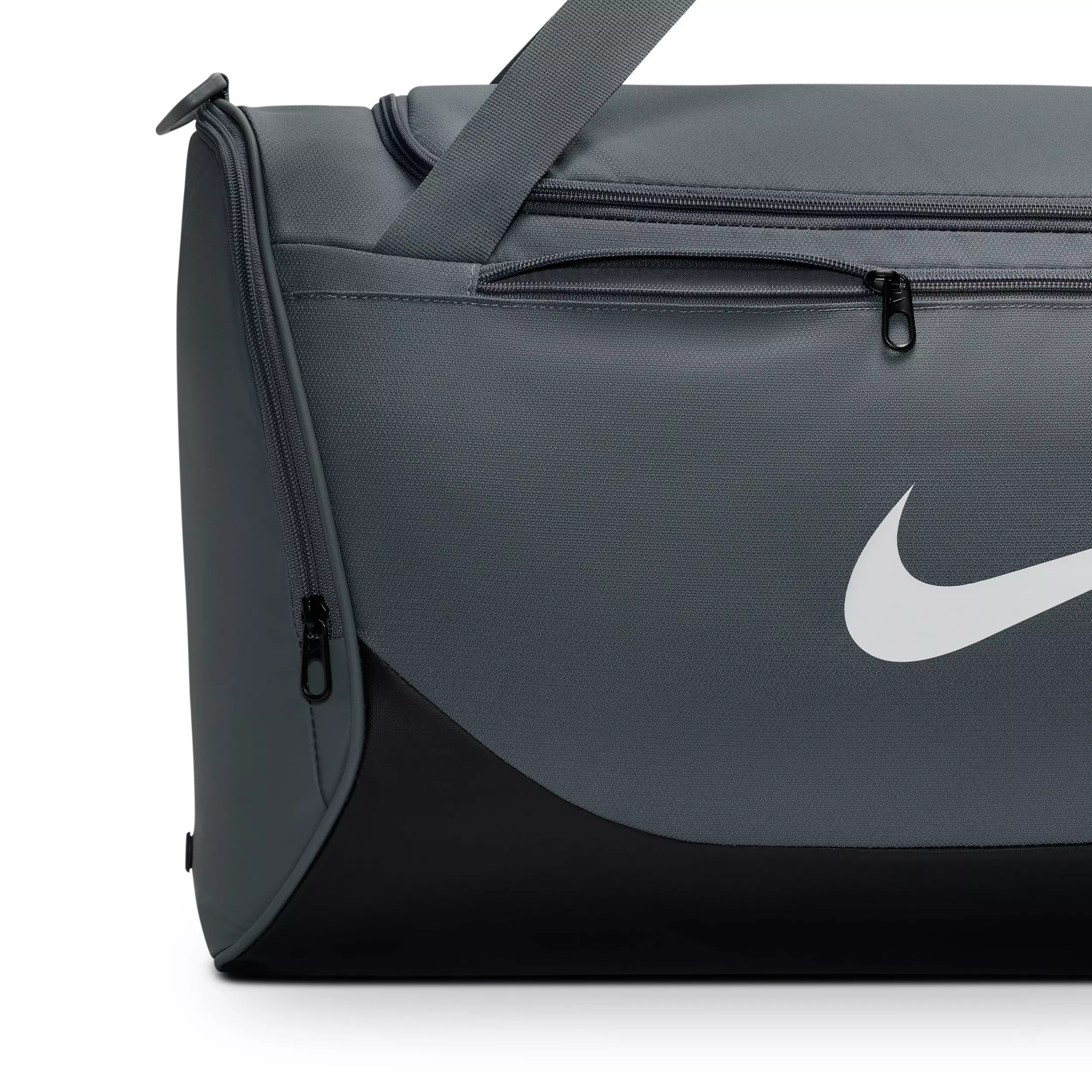 Nike Brasilia Medium Training Duffel Bag - Smoke Grey/Black/White - GREY/BLACK/WHITE