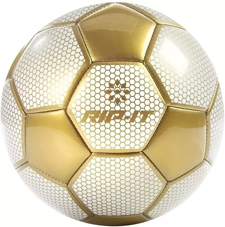 RIP-IT Women's Pro Training Size 4 Soccer Ball - WHITE/GOLD