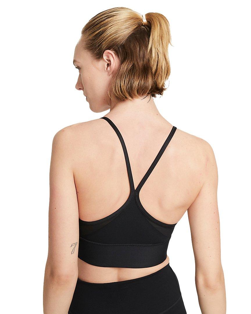 Nike Dri-FIT Indy Light-Support Padded Longline Sports Bra (Grey),X-Large  at  Women's Clothing store