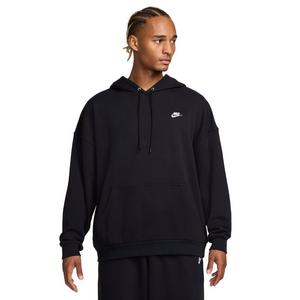 Nike Men's Club Fleece Oversized French Terry Pullover Hoodie - Black