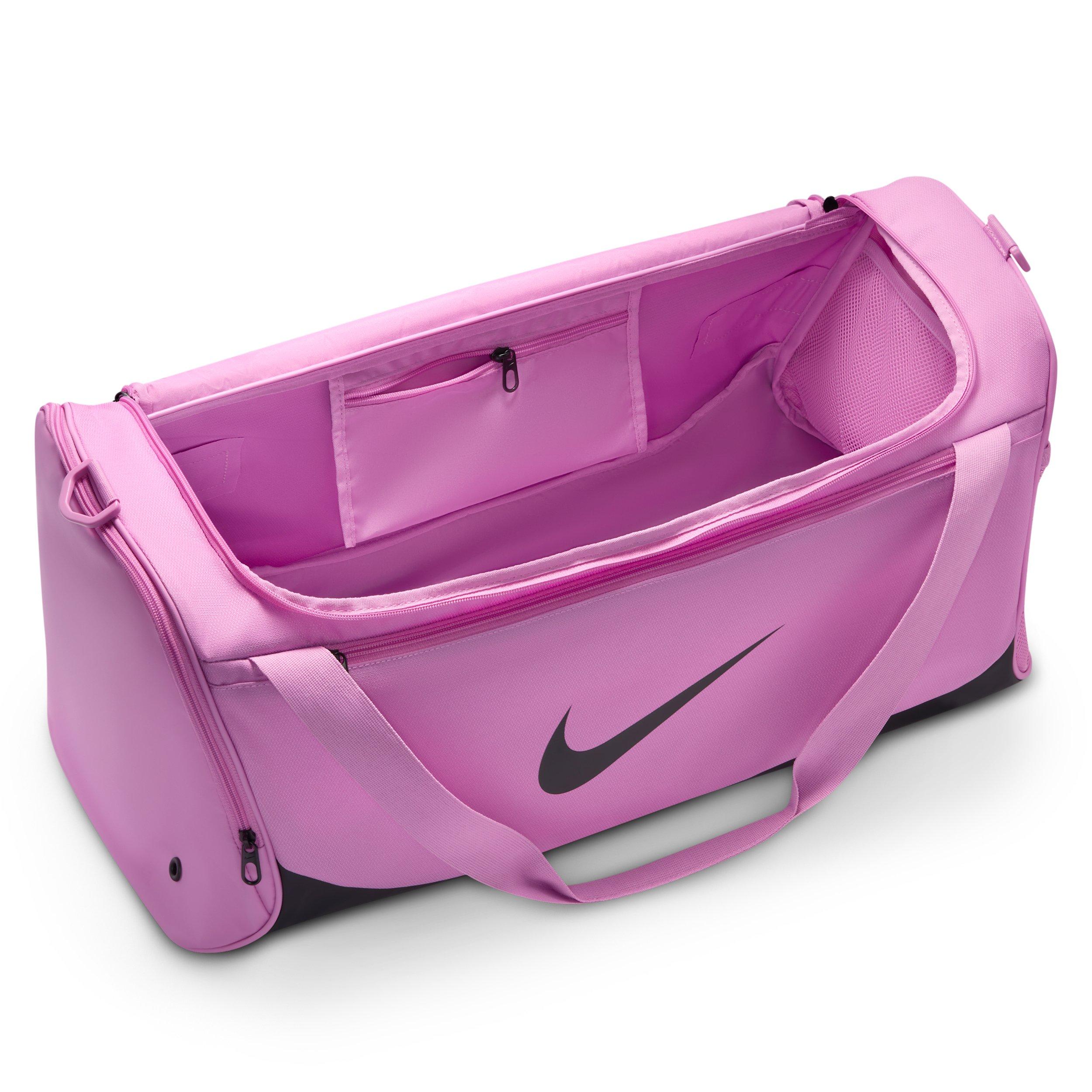 Nike Brasilia Medium Training Duffel Bag - Light Magenta/Black/White - LT MAGENTA/BLACK/WHITE Thumbnail View 4