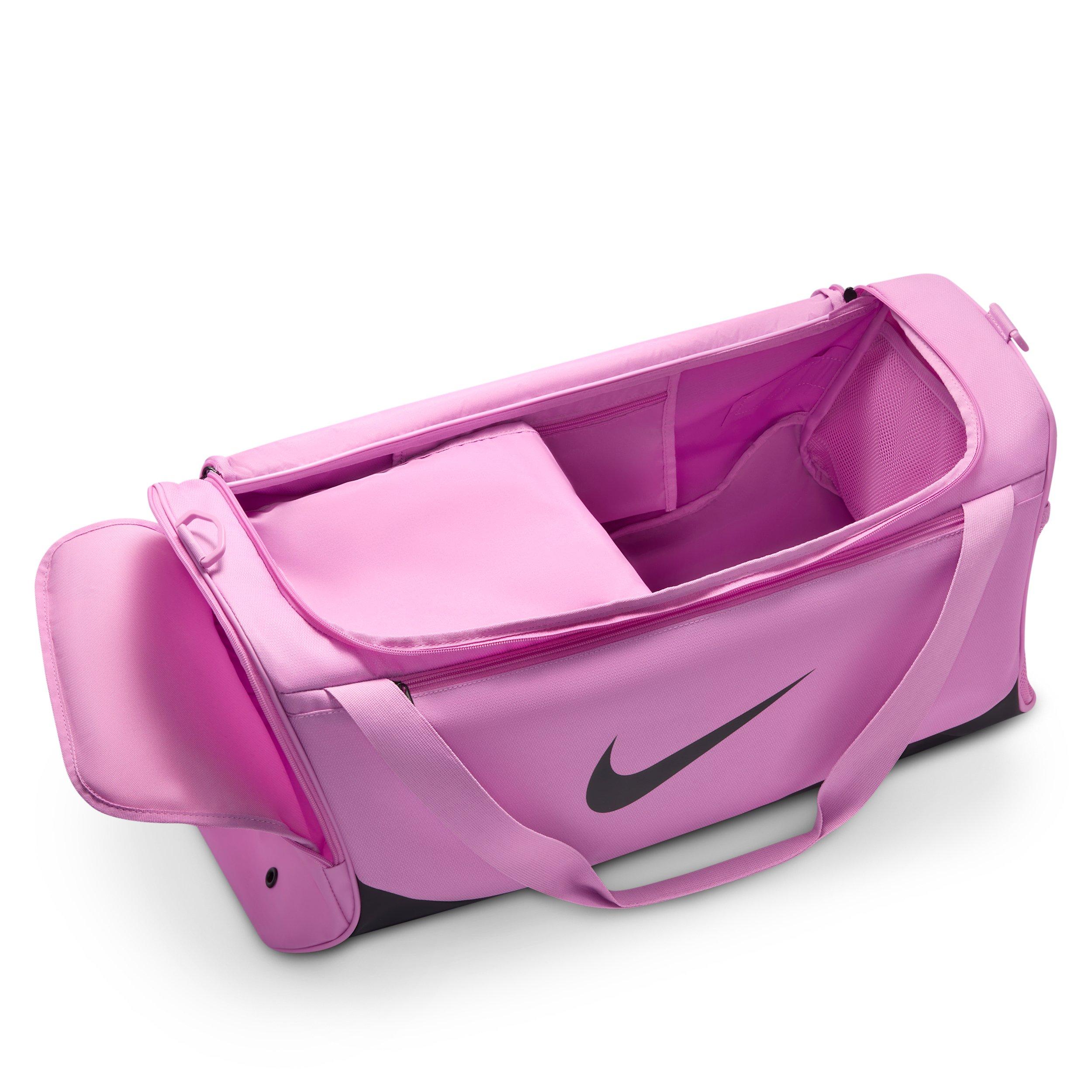 Nike Brasilia Medium Training Duffel Bag - Light Magenta/Black/White - LT MAGENTA/BLACK/WHITE Thumbnail View 5