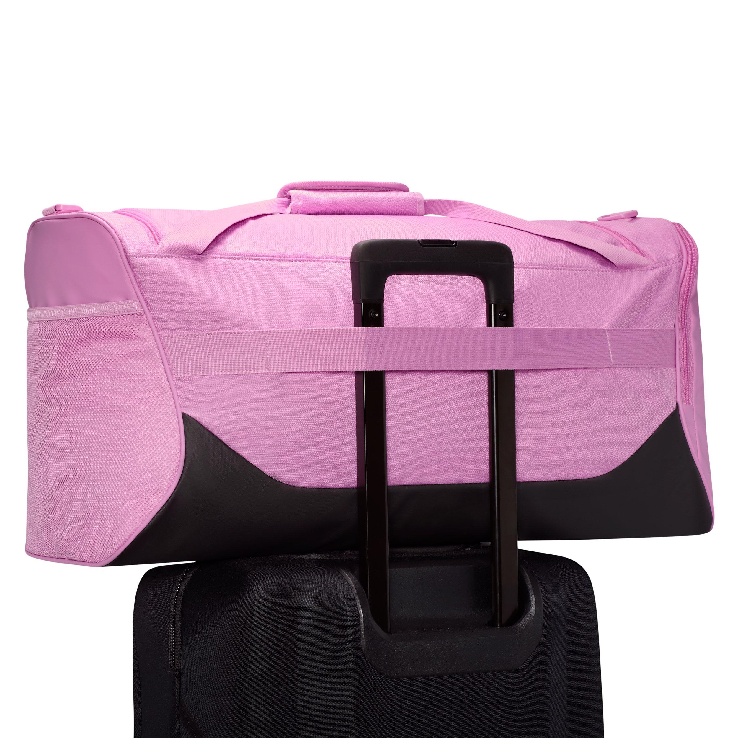 Nike Brasilia Medium Training Duffel Bag - Light Magenta/Black/White - LT MAGENTA/BLACK/WHITE Thumbnail View 7