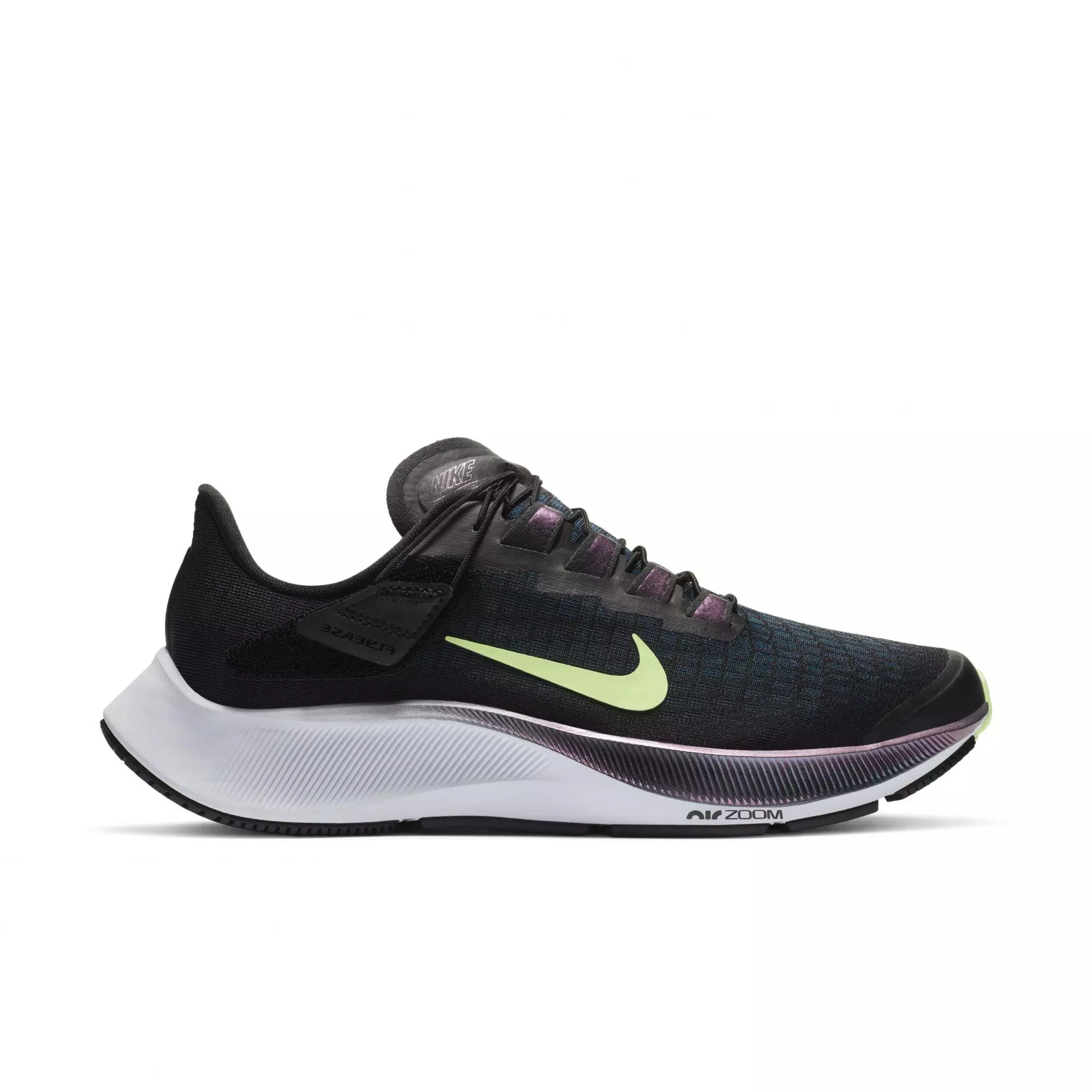Nike Air Zoom Pegasus 37 FlyEase "Black/Valerian Blue/Green" Women's Running Shoe - BLACK/BLUE